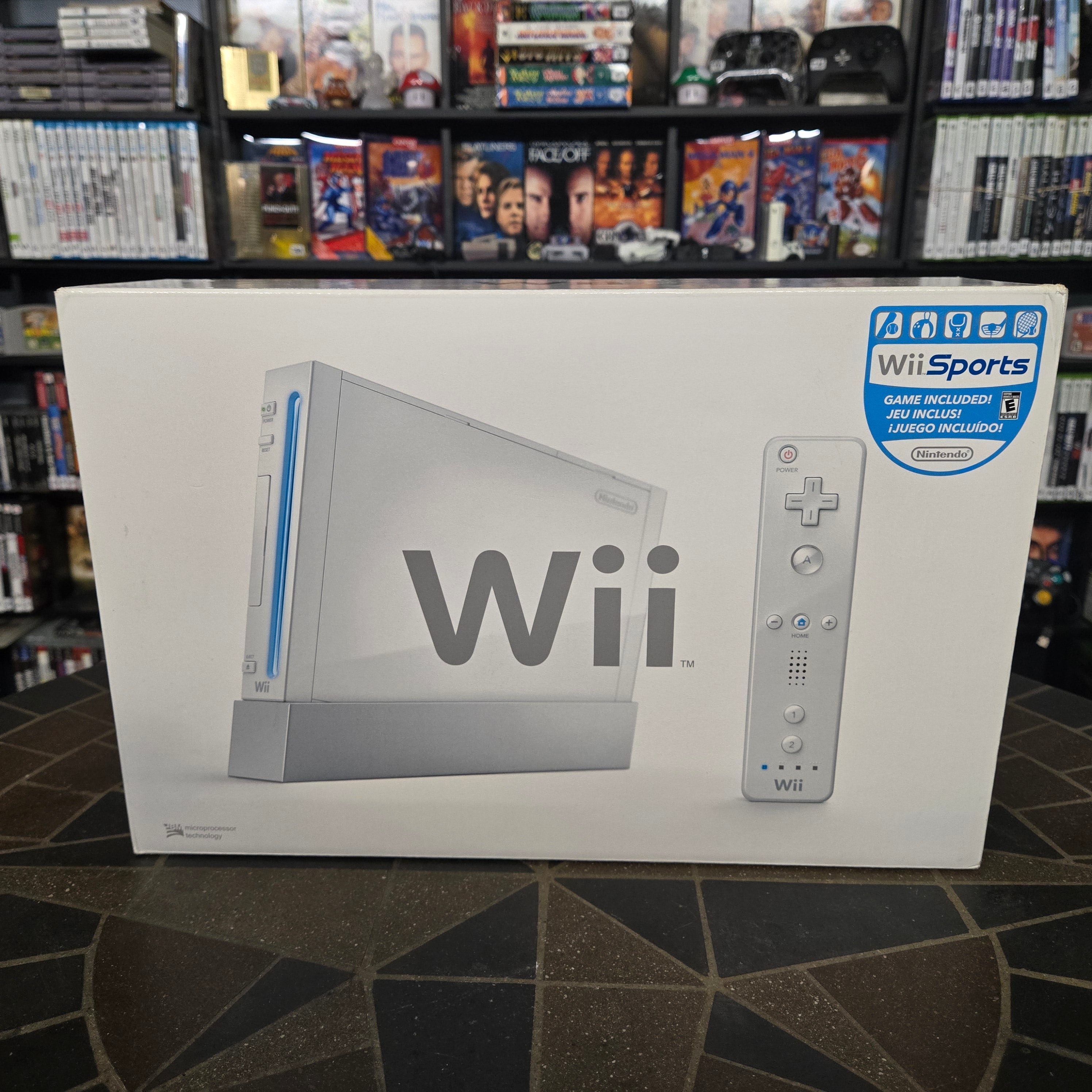 Nintendo Wii White System - NEW IN OPEN BOX w/ Wii Sports SEALED - FACTORY WRAPS