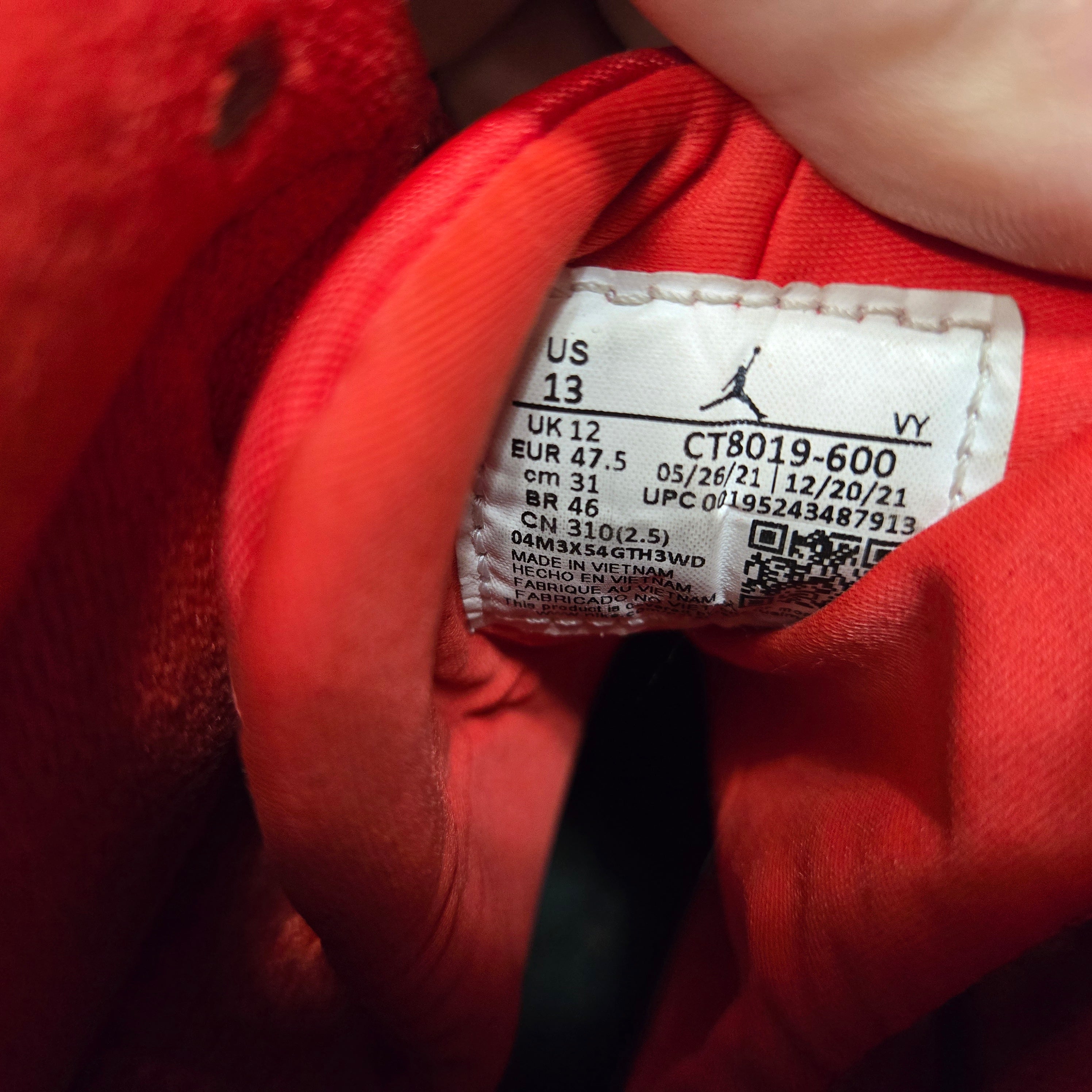 Nike Air Jordan Retro 9 IX Chile Red 2022 CT8019-600 Sz 13 Men’s Shoes