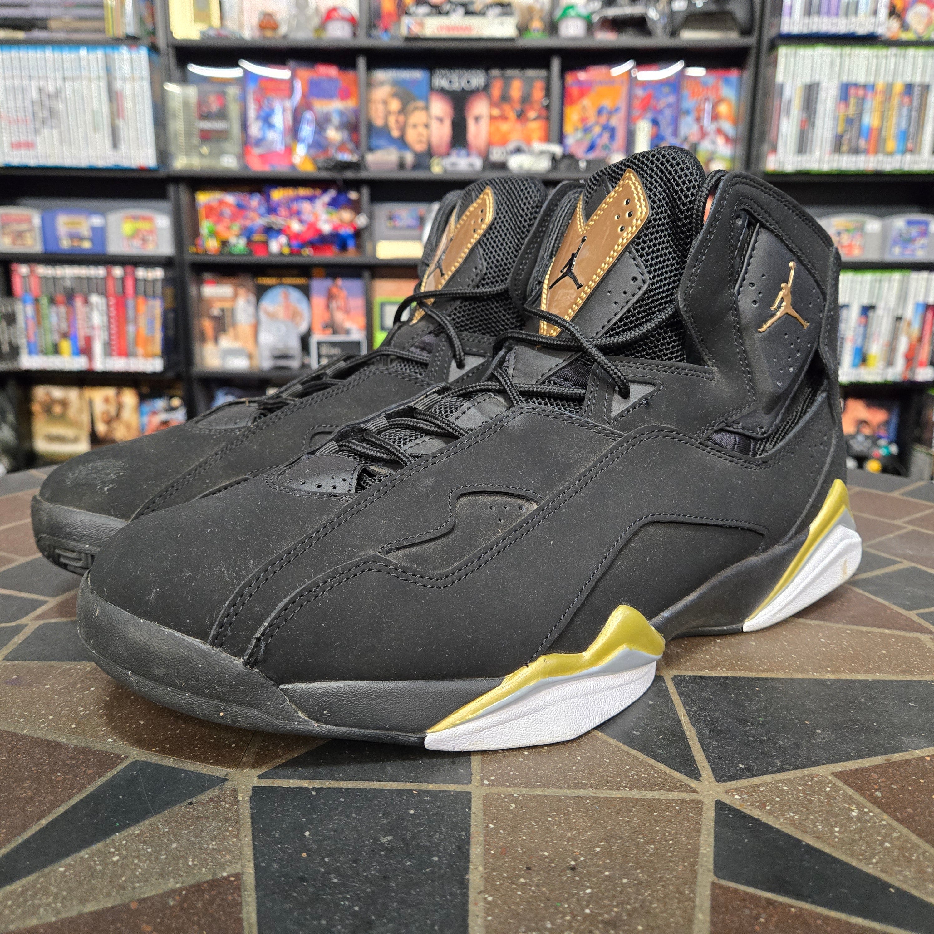 Size 13 - Air Jordan True Flight Black Metallic Gold in Nice Shape w/ OG Box!