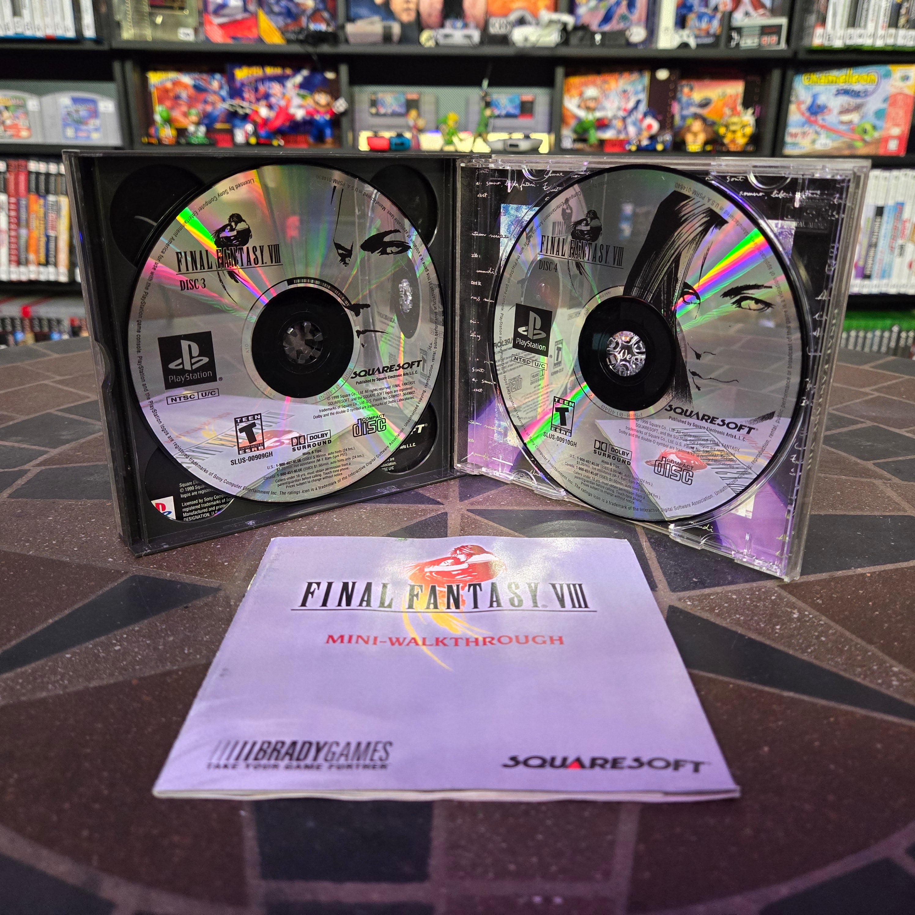 Final Fantasy VIII (Sony PlayStation 1, 1999) PS1 Complete CIB w/ Both Manuals!