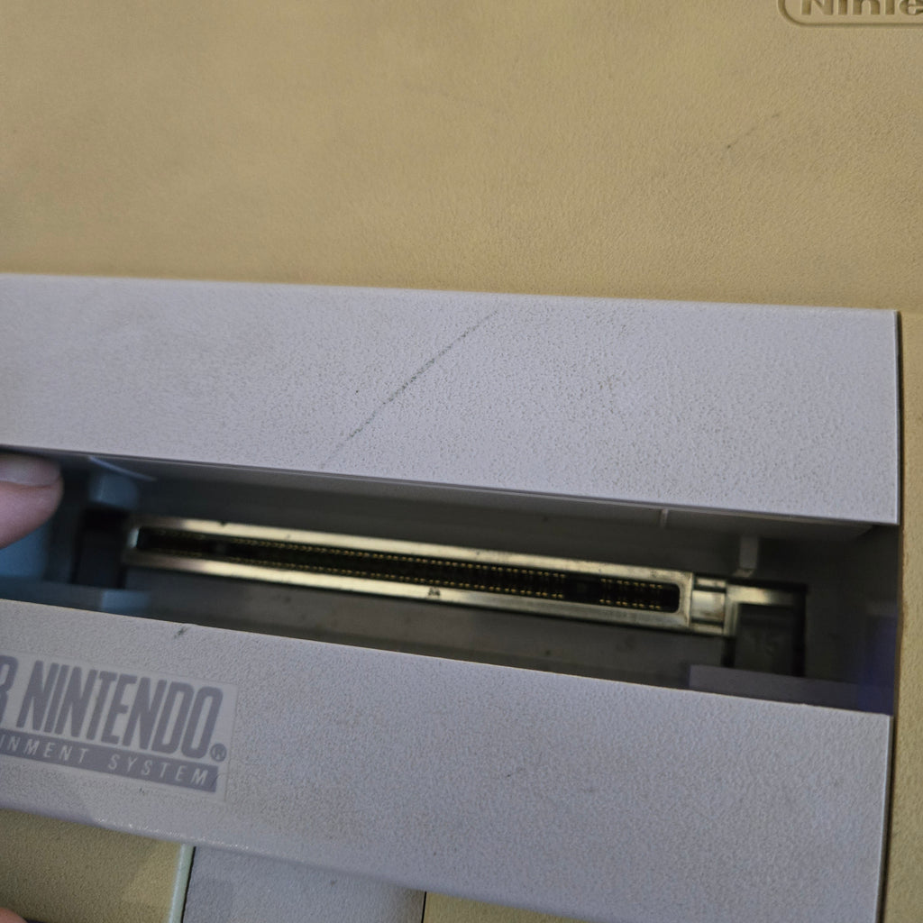 Super Nintendo SNES Console, Original Controller & Cords - CLEANED & TESTED