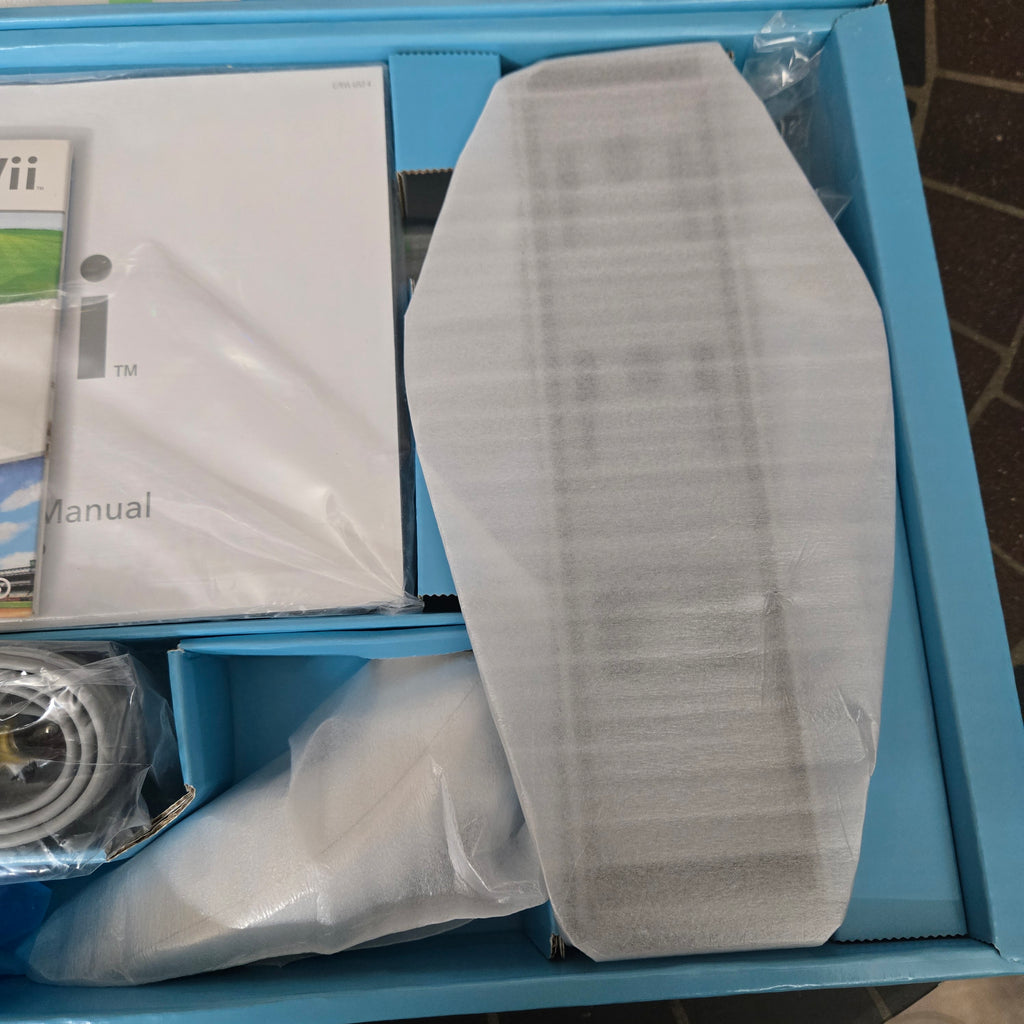 Nintendo Wii White System - NEW IN OPEN BOX w/ Wii Sports SEALED - FACTORY WRAPS