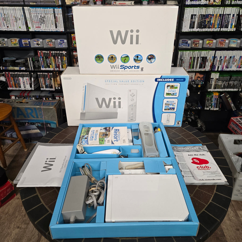 RARE Nintendo Wii Console Sports & Resort Special Value Edition Bundle in Box!
