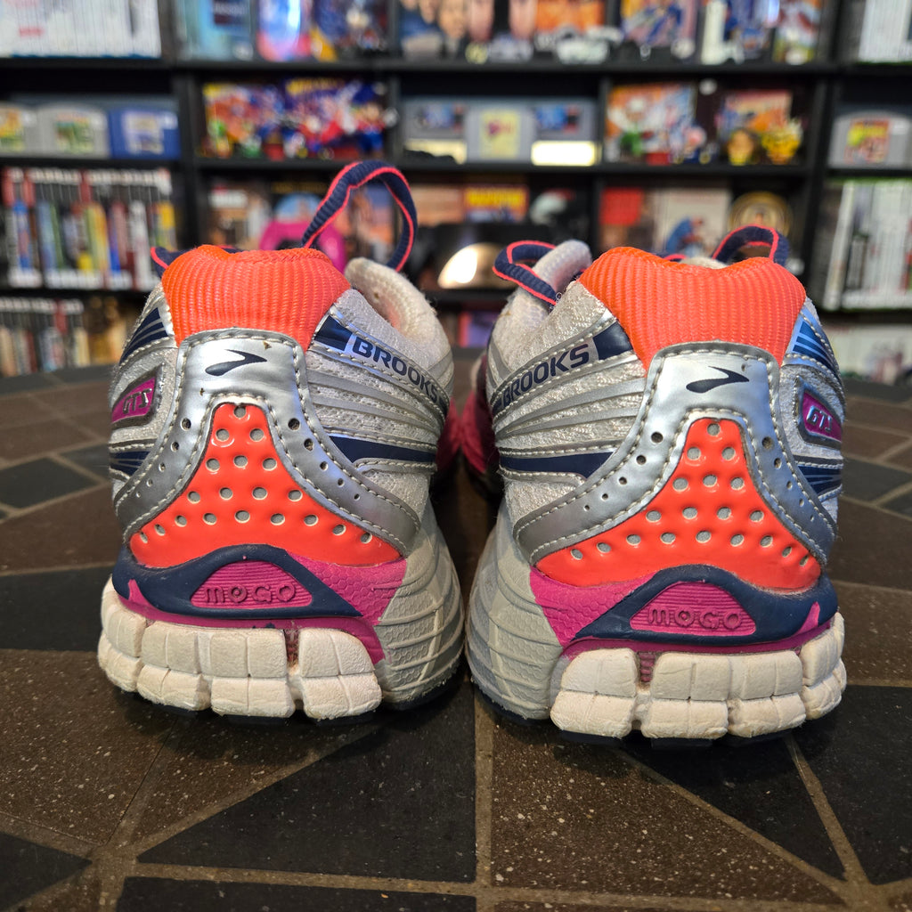 Brooks - Adrenaline GTS-14 Women's Running Shoes White-Navy-Fuchsia Size 8