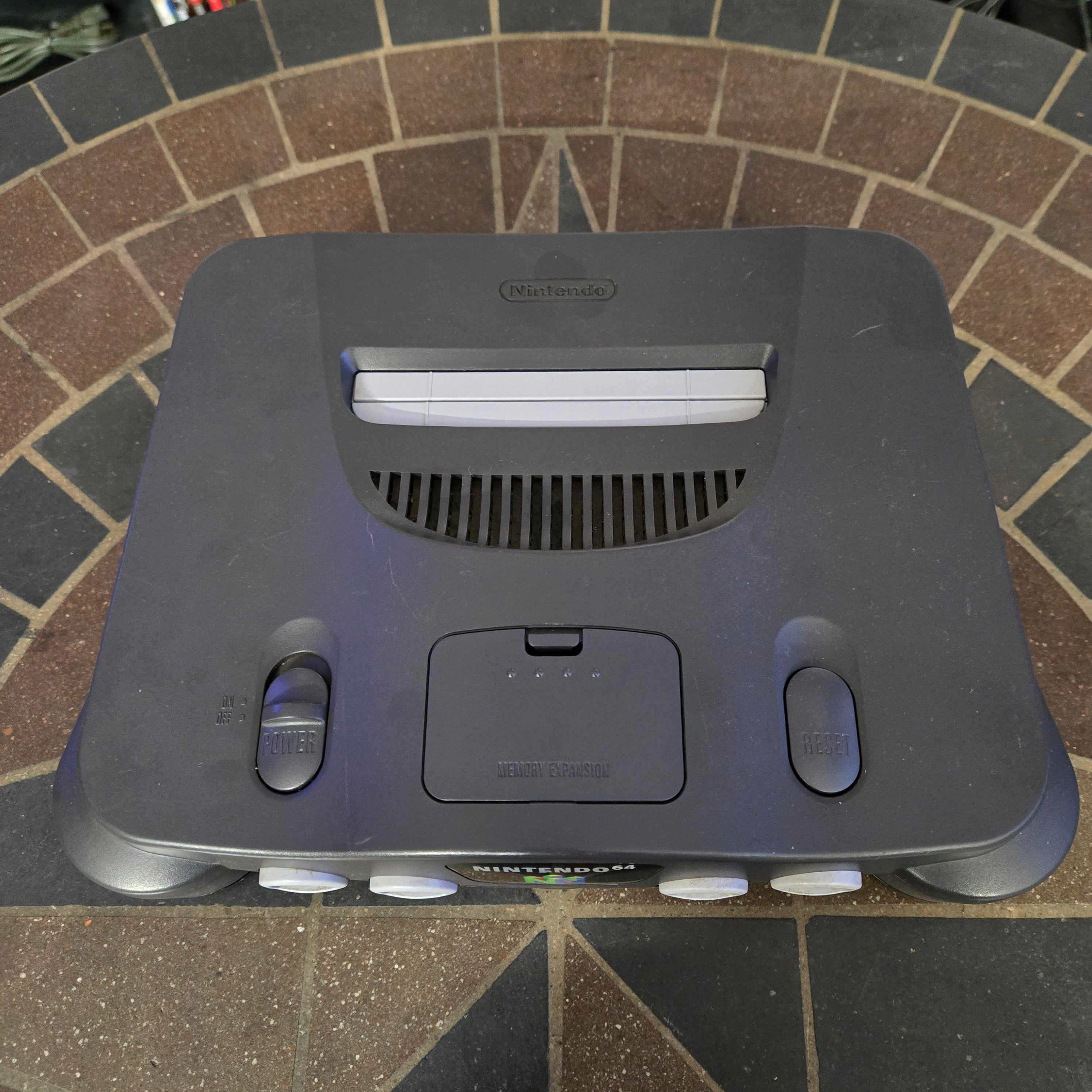 Nintendo 64 N64 Console, Official Controller, Jumper Pak & Cords CLEANED TESTED