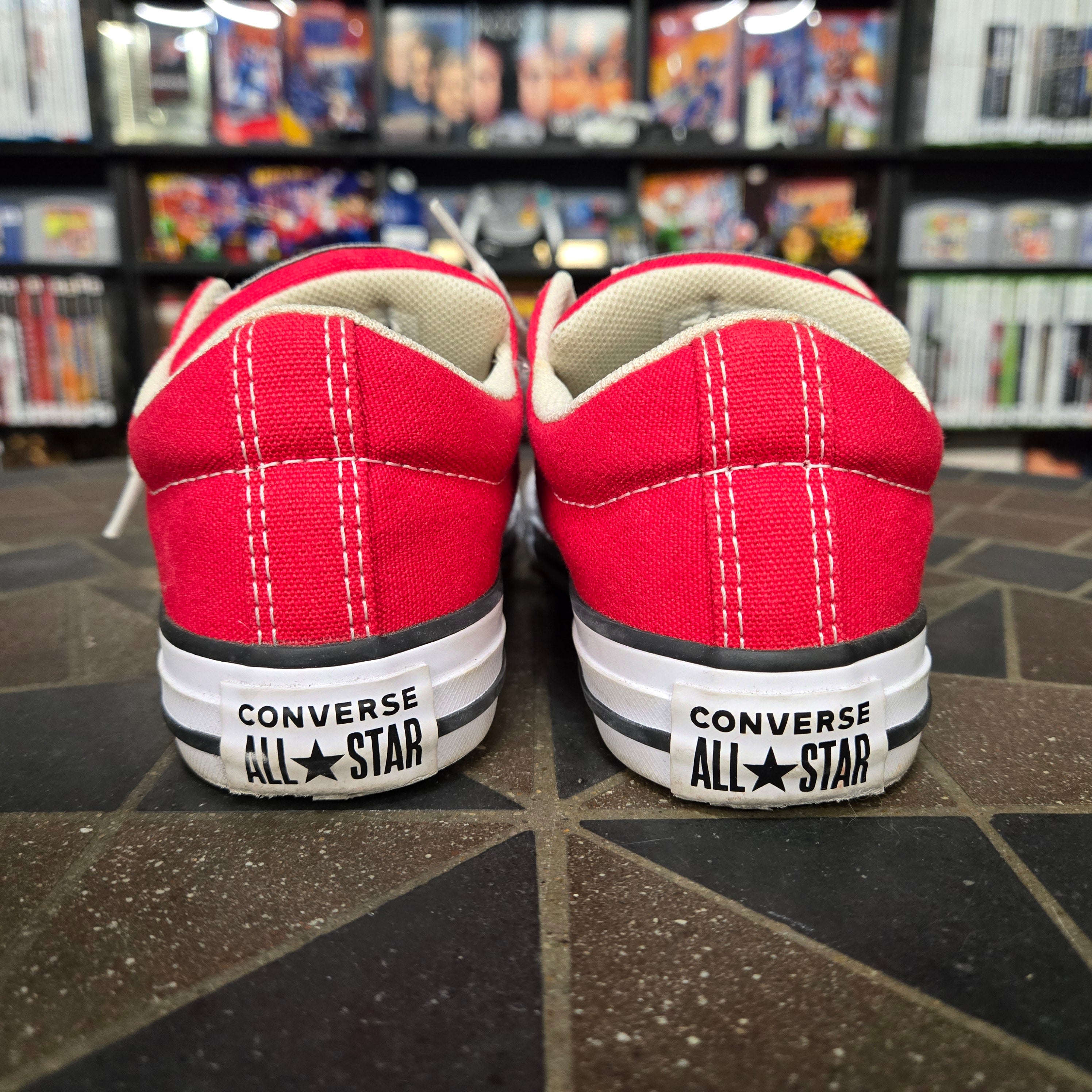 Converse Chuck Taylor Sneakers Youth 13 Red Canvas Low Top All Star A01700F Shoe