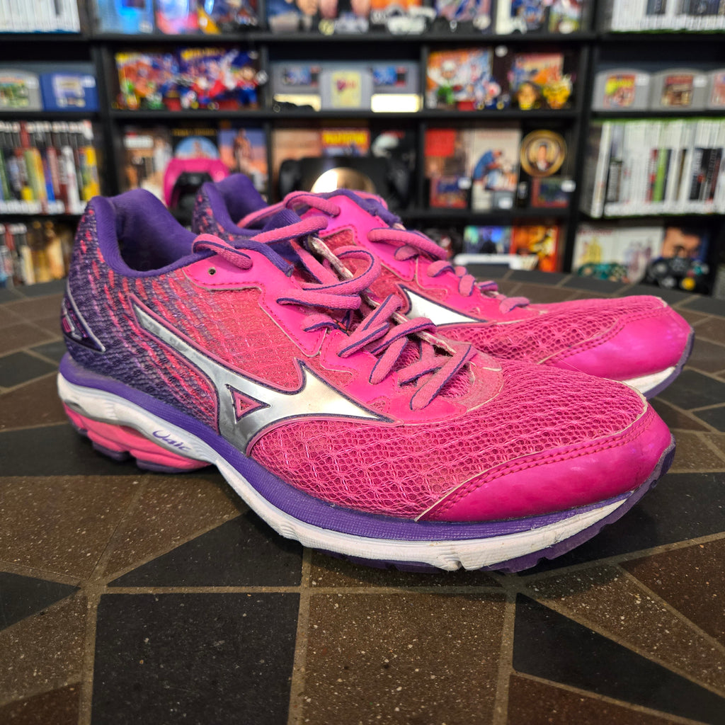 Mizuno Wave Rider 19 Women's US Shoes Size 7.5 Pink Purple Good Shape
