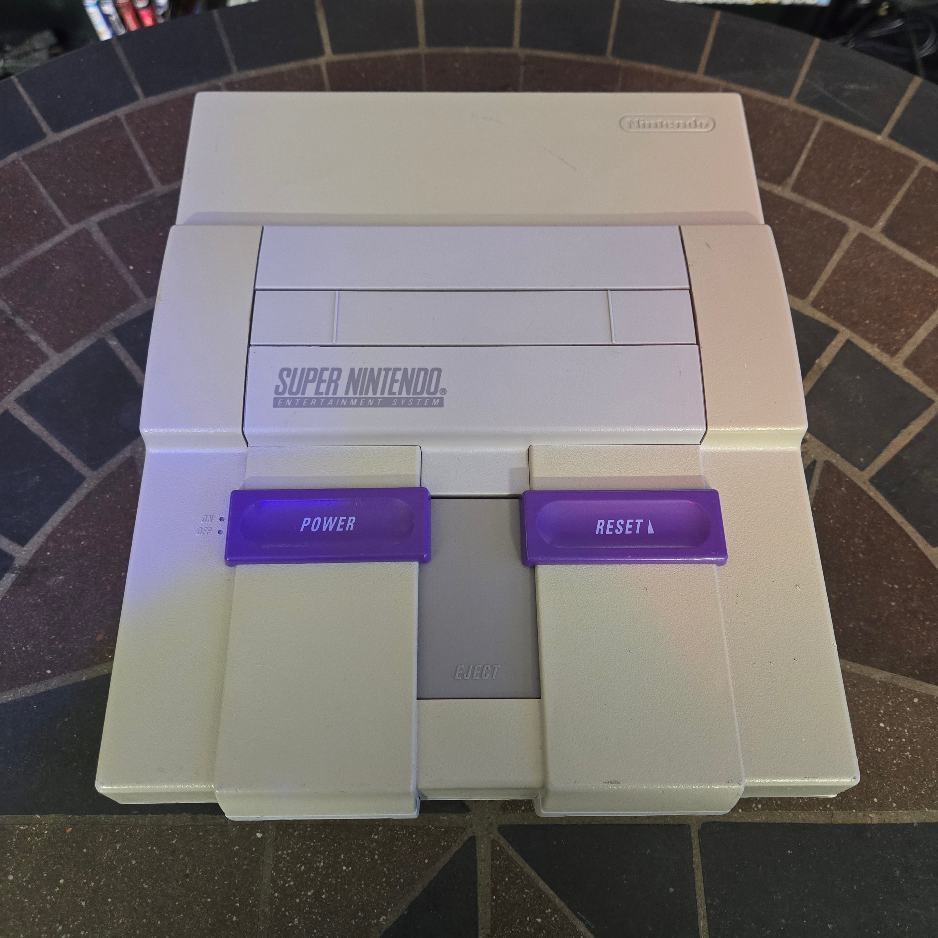 Super Nintendo SNES Console, Original Controller & Cords - CLEANED & TESTED!