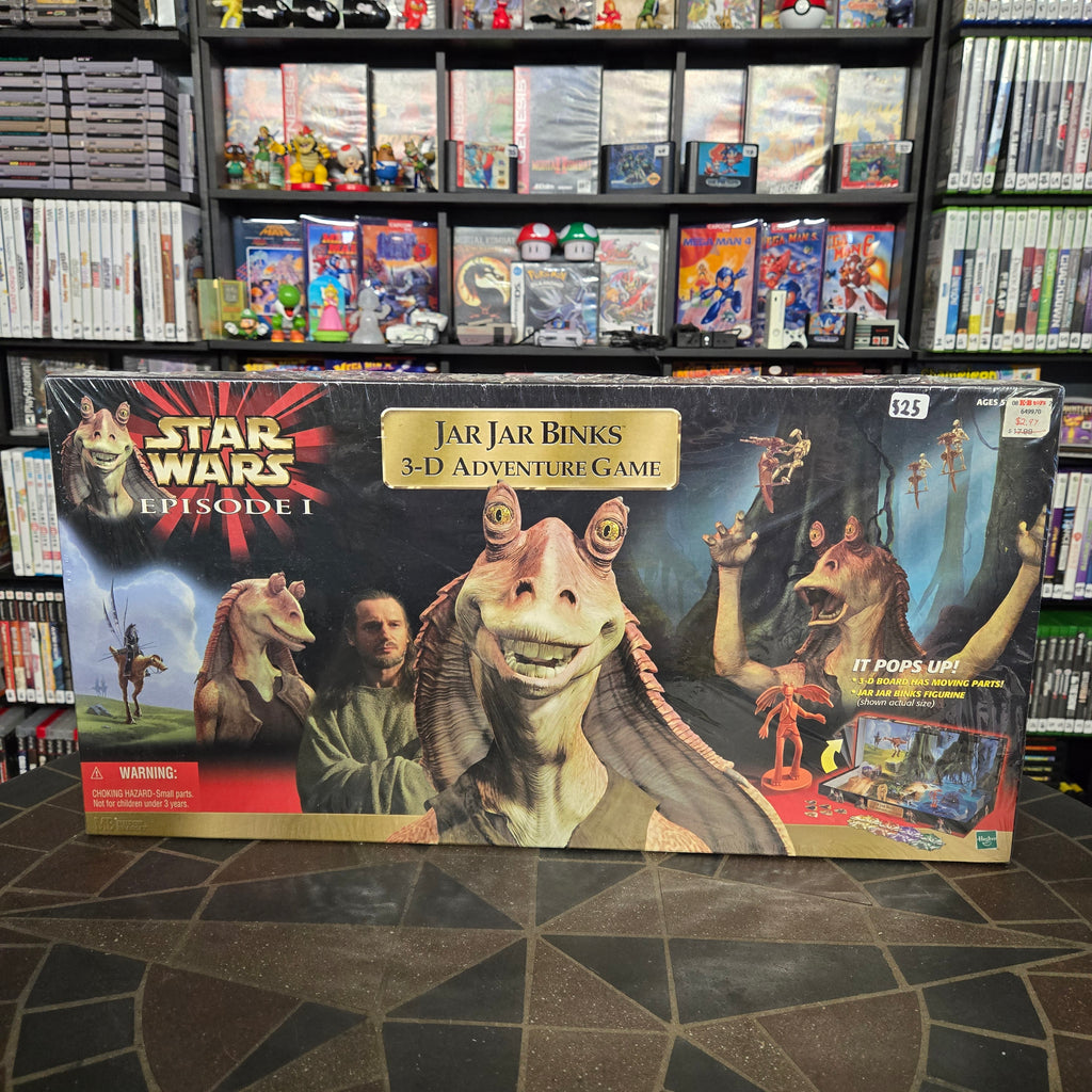Jar Jar Binks 3D Adventure Board Game Star Wars Episode 1 Hasbro 1999 Loose Seal