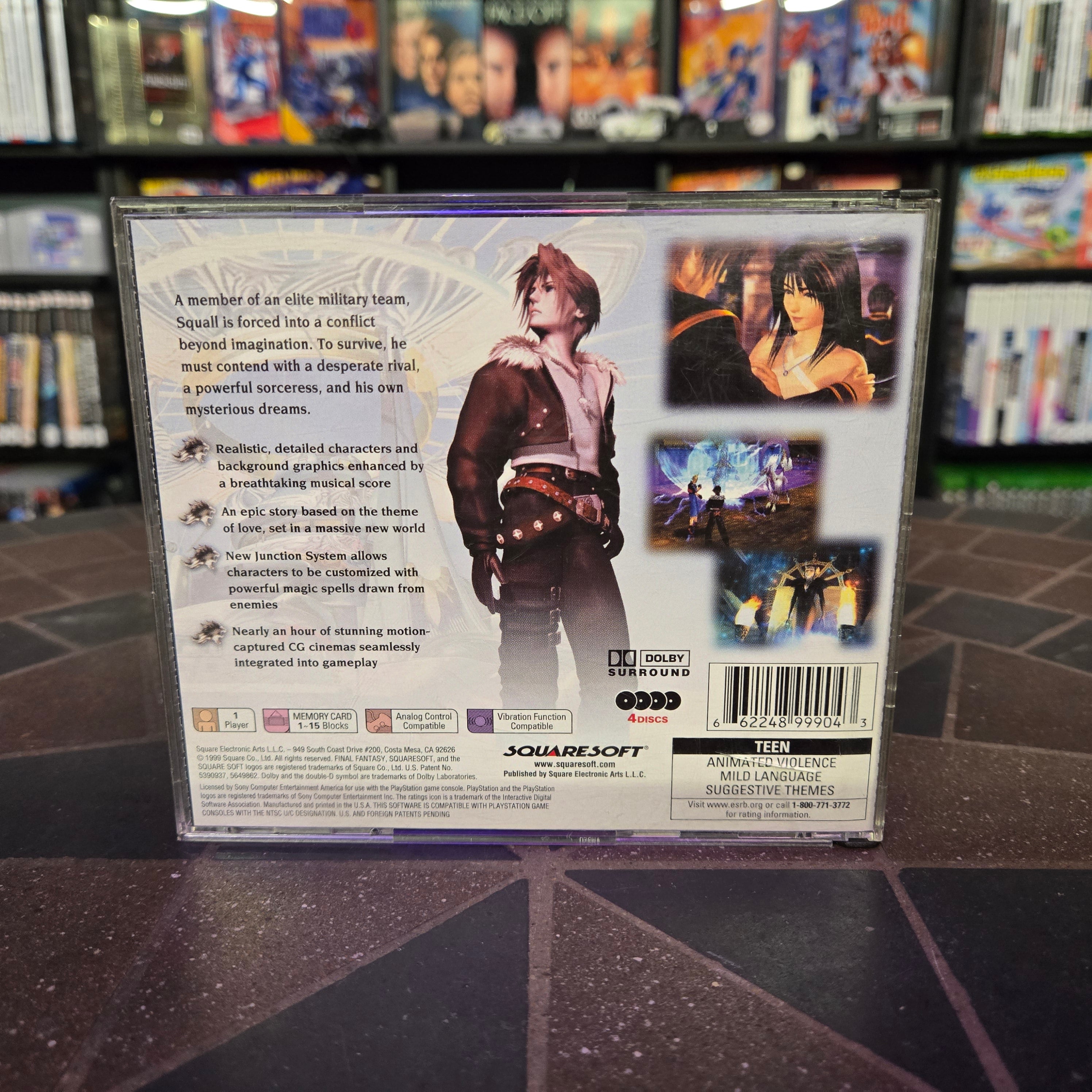 Final Fantasy VIII (Sony PlayStation 1, 1999) PS1 Complete CIB w/ Both Manuals!