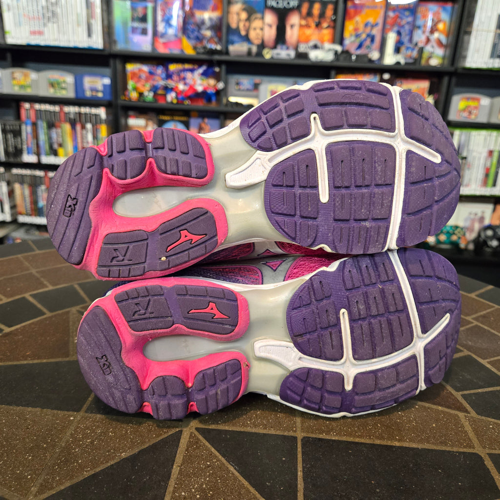 Mizuno Wave Rider 19 Women's US Shoes Size 7.5 Pink Purple Good Shape