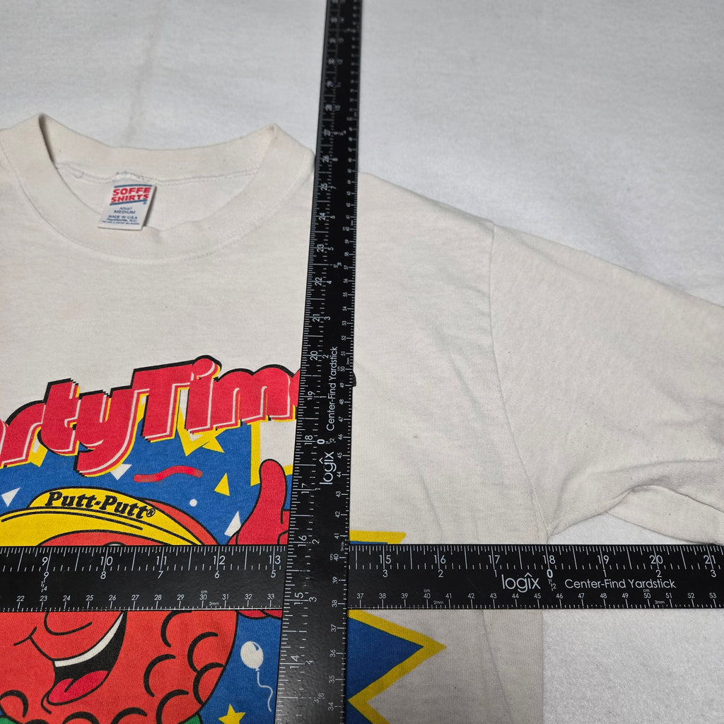 Vintage Party Time Putt-Putt Golf Buster Ball 1998 Shirt VTG Soffe Tag Medium M
