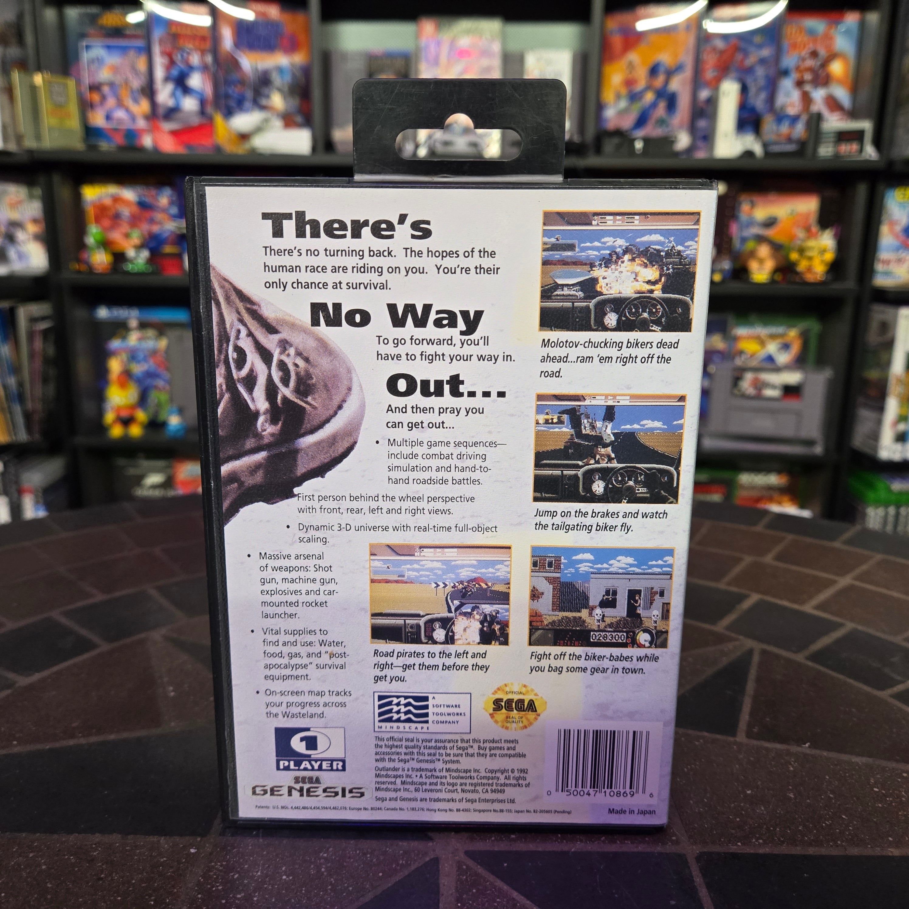Outlander (Sega Genesis, 1992) Complete CIB - VERY NICE SHAPE!