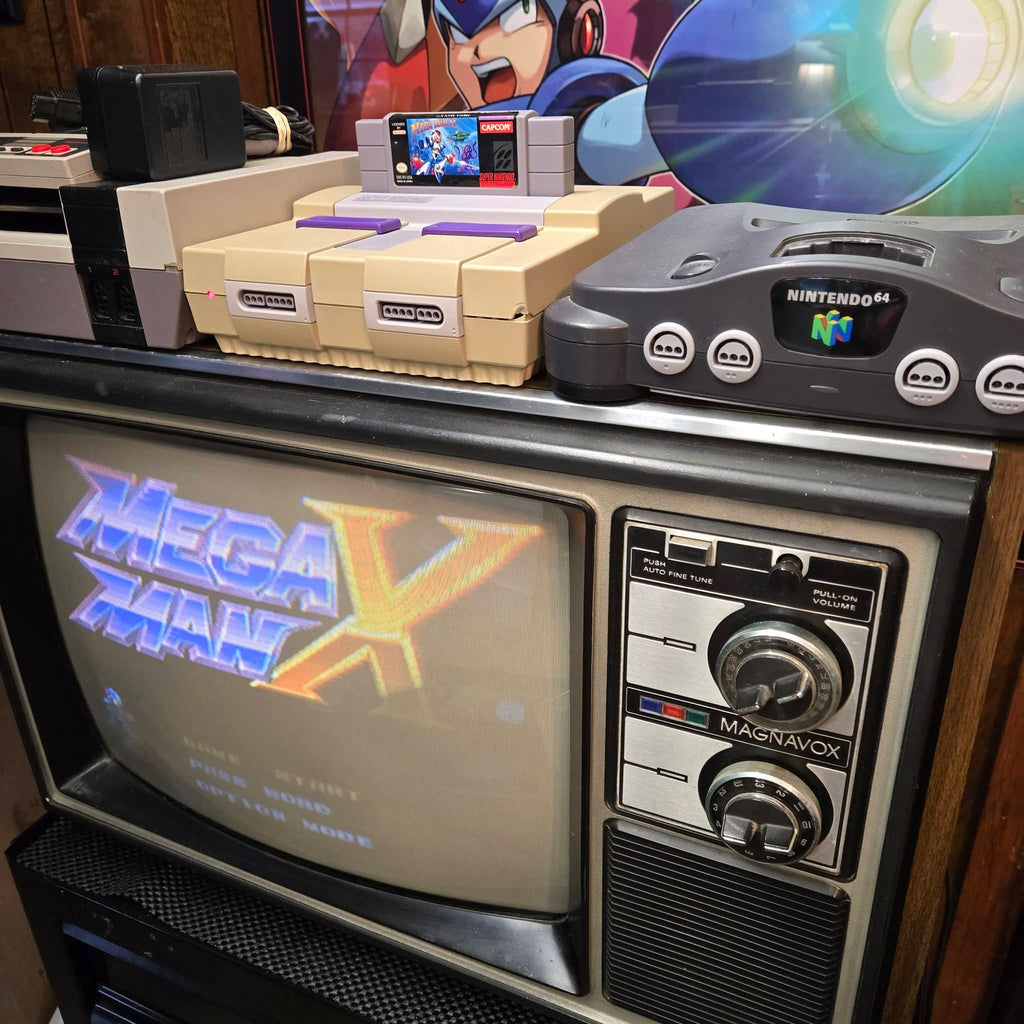 Final Fight 2 & Mega Man X (Super Nintendo SNES, 1993) Authentic Cleaned Tested!