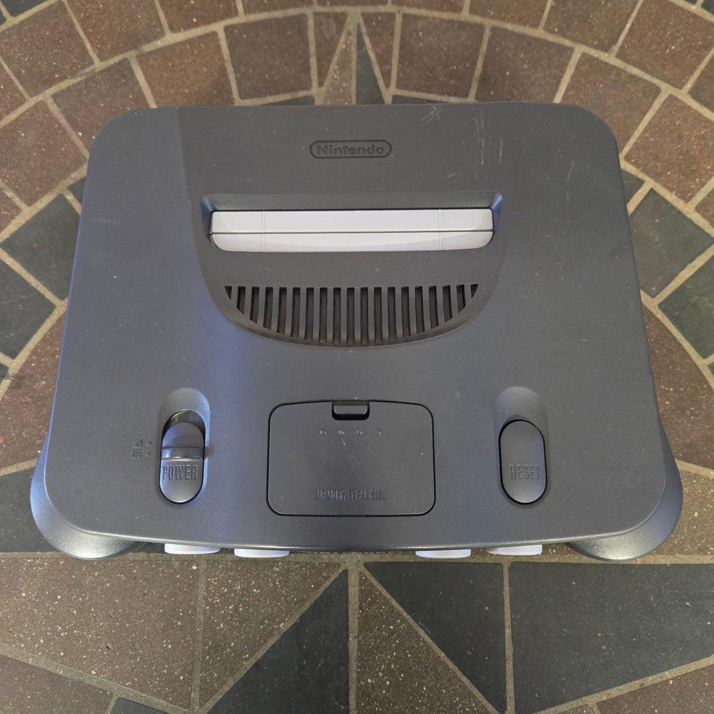 Nintendo 64 N64 Console, Official Controller, Jumper Pak & Cords CLEANED TESTED