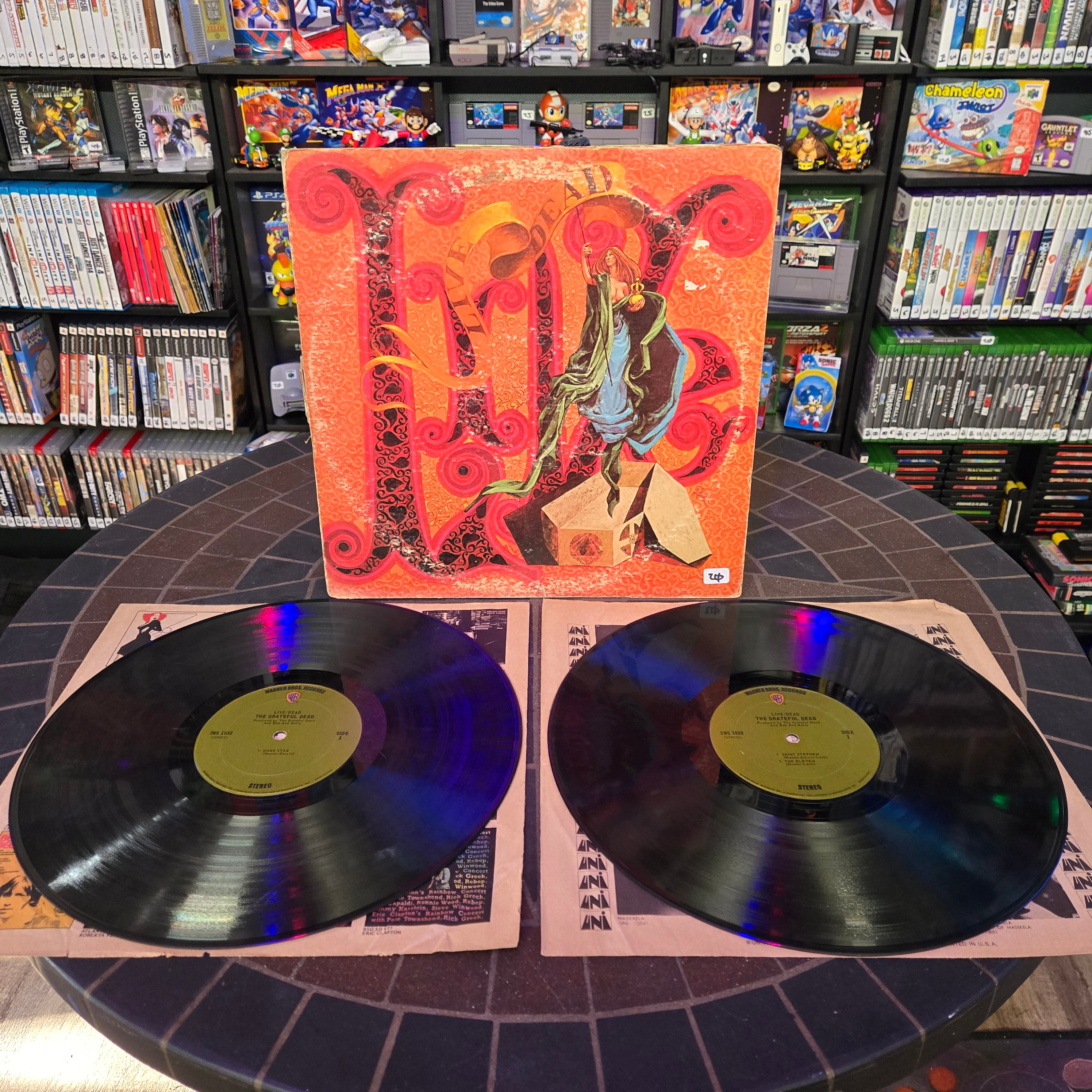 Grateful Dead DOUBLE LP: "Live Dead", W. Bros. 2WS 1830, 1970, G/F, Insert
