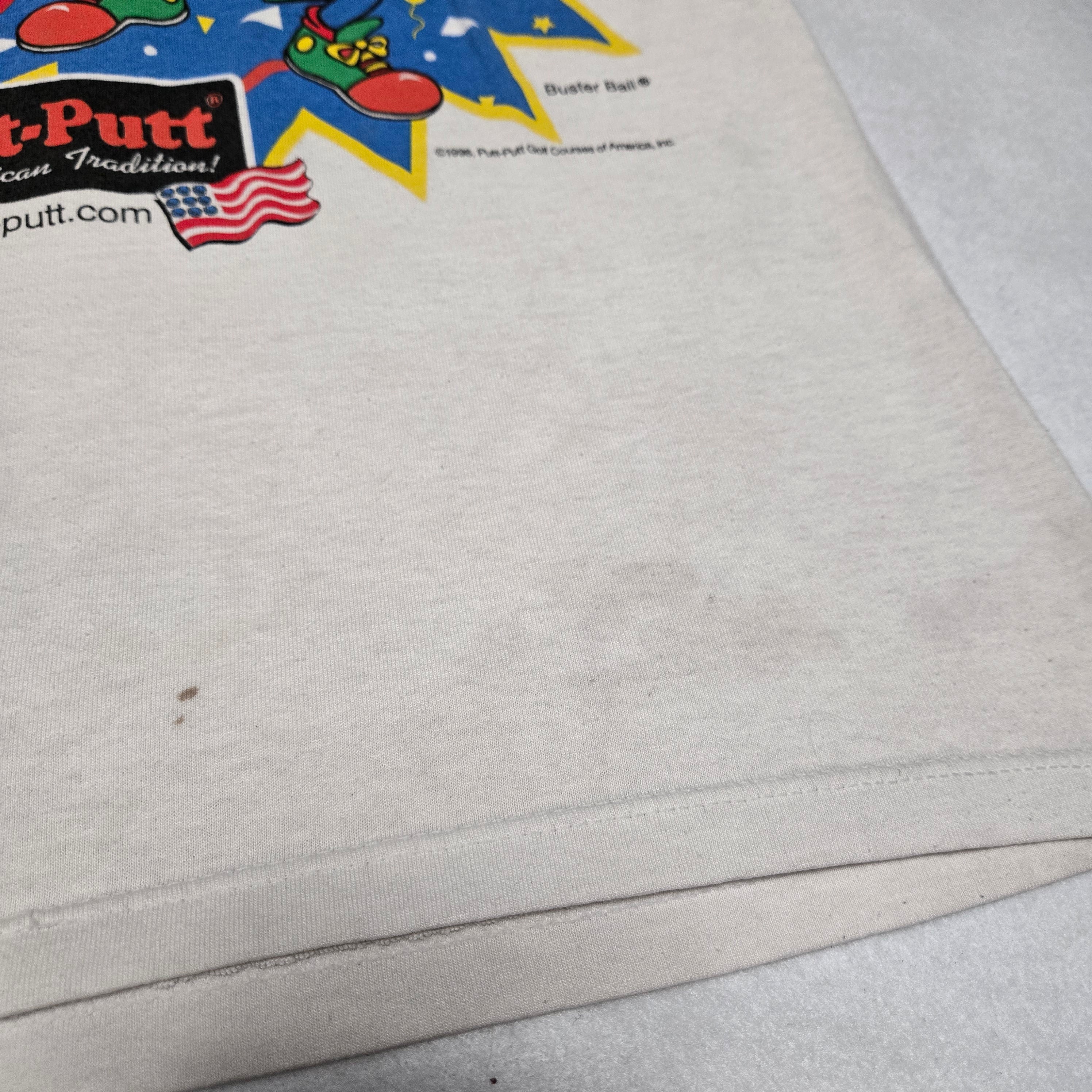 Vintage Party Time Putt-Putt Golf Buster Ball 1998 Shirt VTG Soffe Tag Medium M