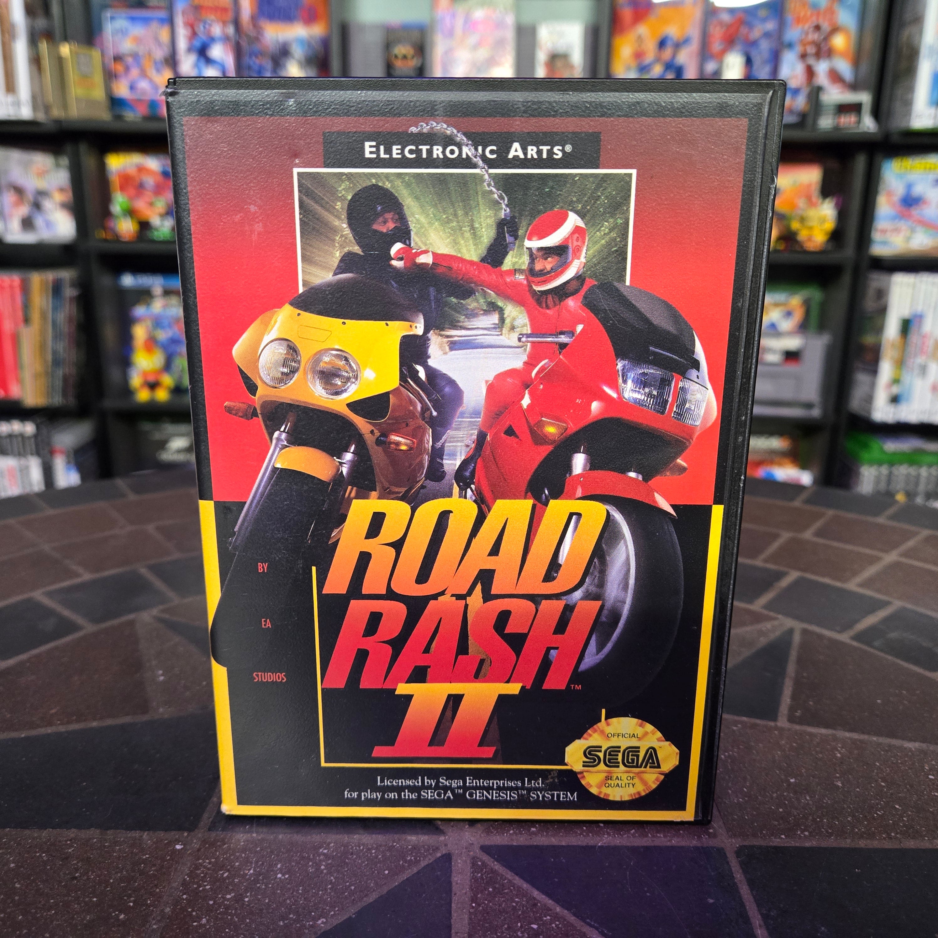 Road Rash II (Sega Genesis, 1992) Complete CIB - VERY NICE SHAPE!