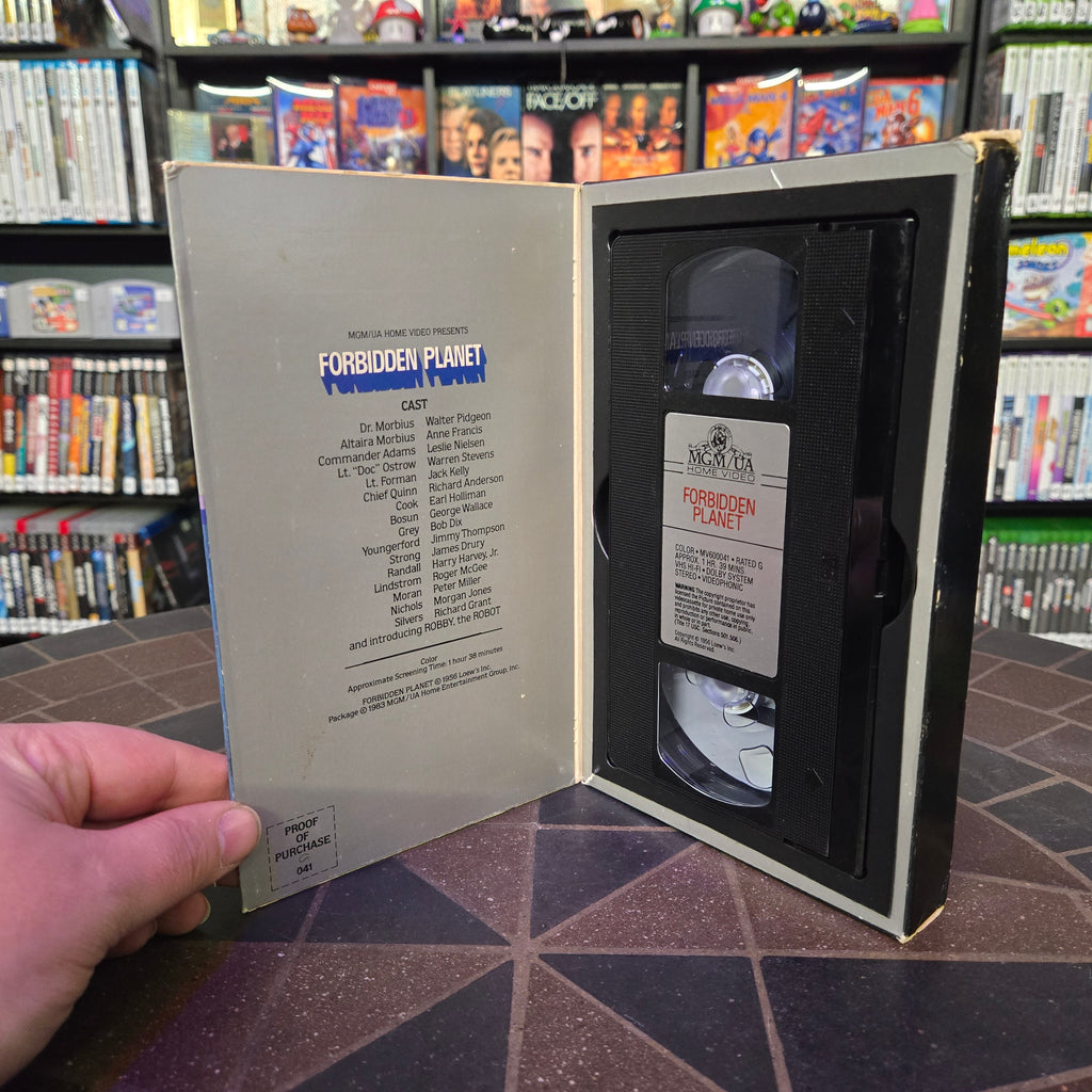 Forbidden Planet VHS 1956 Big Box Leslie Nielsen Anne Francis Sci-Fi