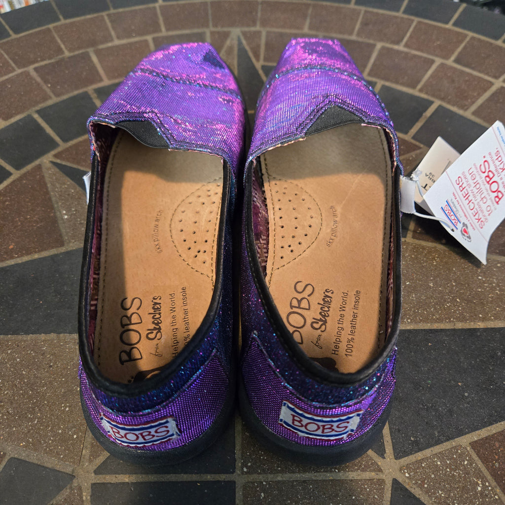 Bobs from Skechers Women's Slipper Shoes Size 9.5 Purple Sparkles BRAND NEW NWT