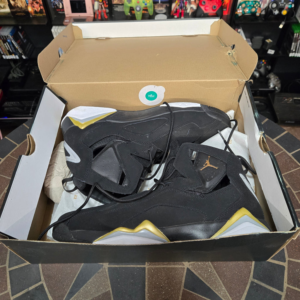 Size 13 - Air Jordan True Flight Black Metallic Gold in Nice Shape w/ OG Box!