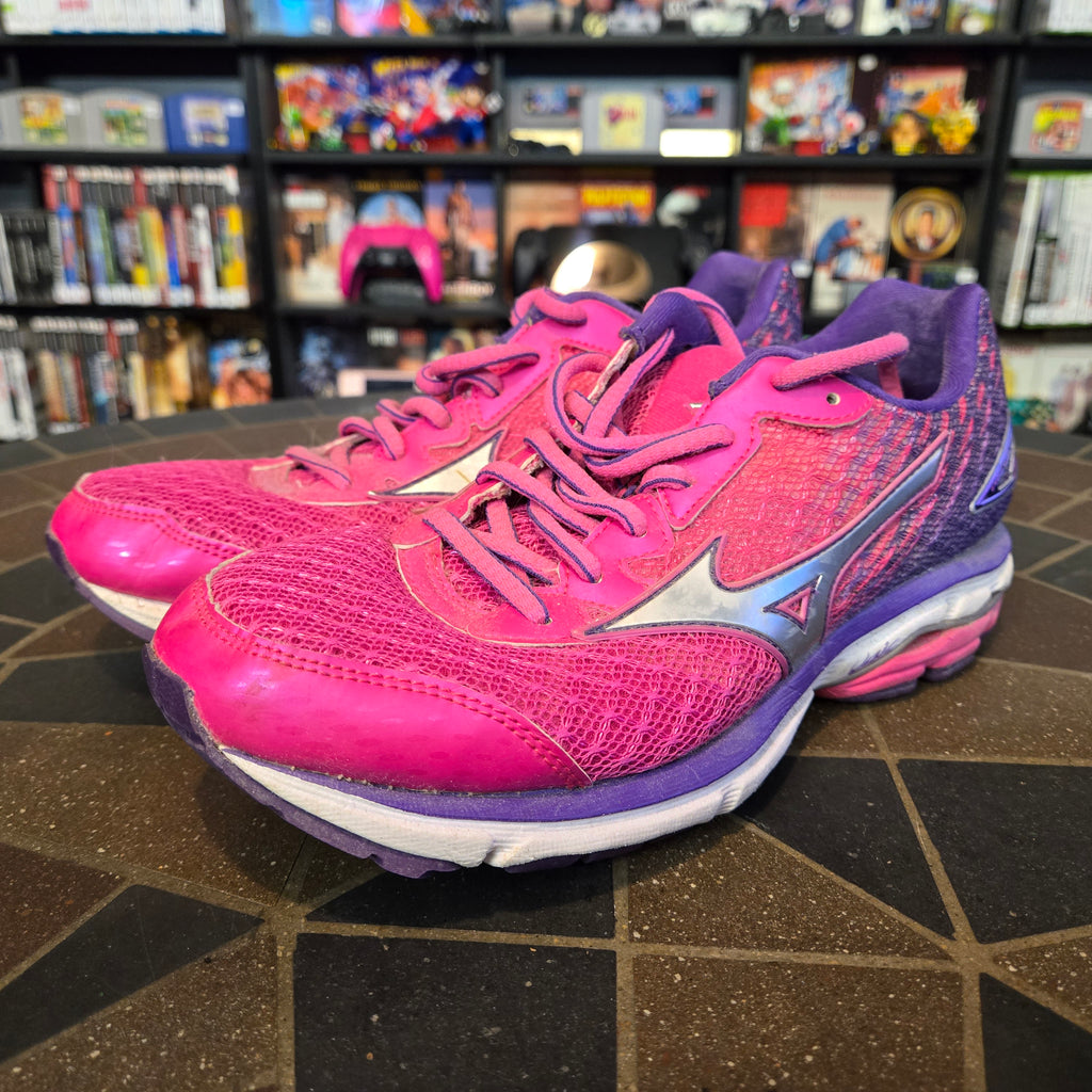 Mizuno Wave Rider 19 Women's US Shoes Size 7.5 Pink Purple Good Shape