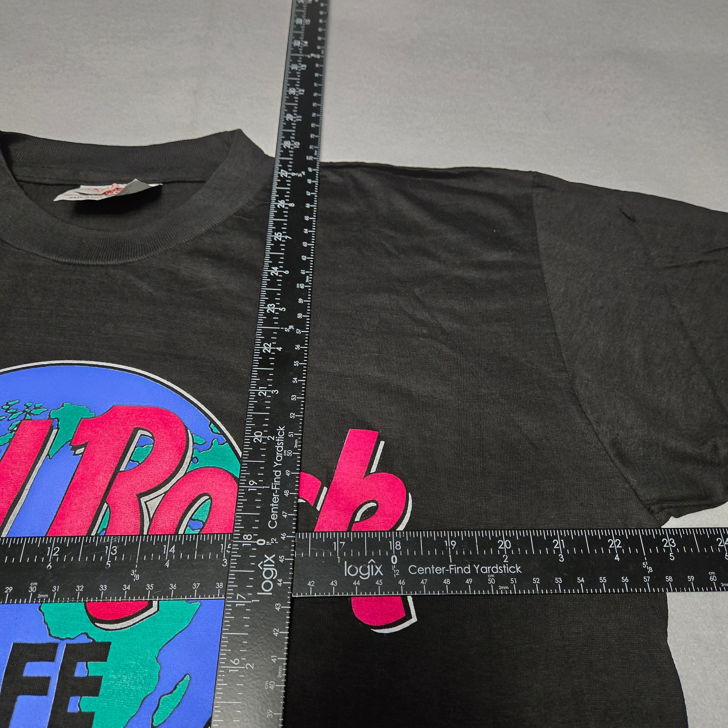 Vintage Hard Rock Cafe Mockba Moscow T-shirt Size XL Two Sided Xapg Pok RARE