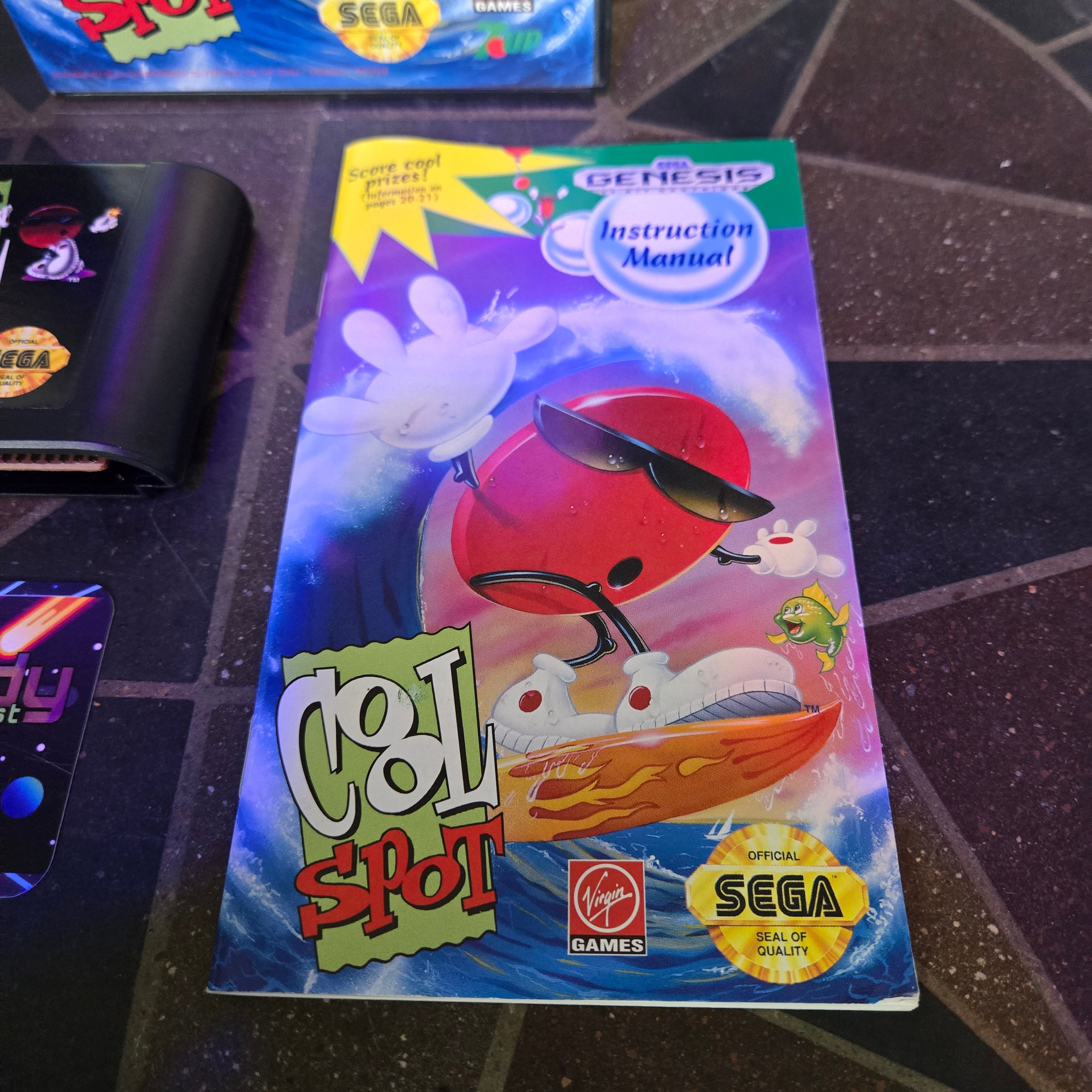 Cool Spot (Sega Genesis, 1993) Complete CIB - VERY NICE SHAPE!