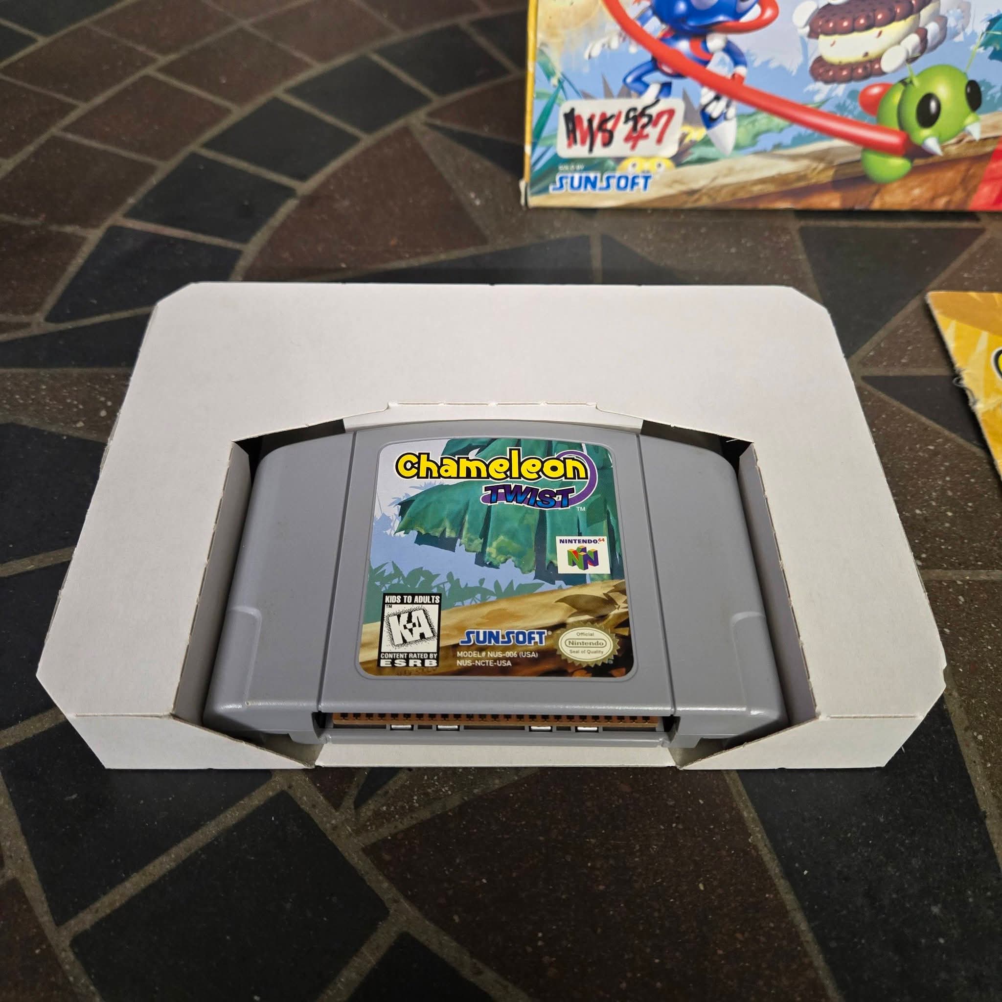 Chameleon Twist N64 Complete CIB Box Manual Authentic Nintendo 64 🦎