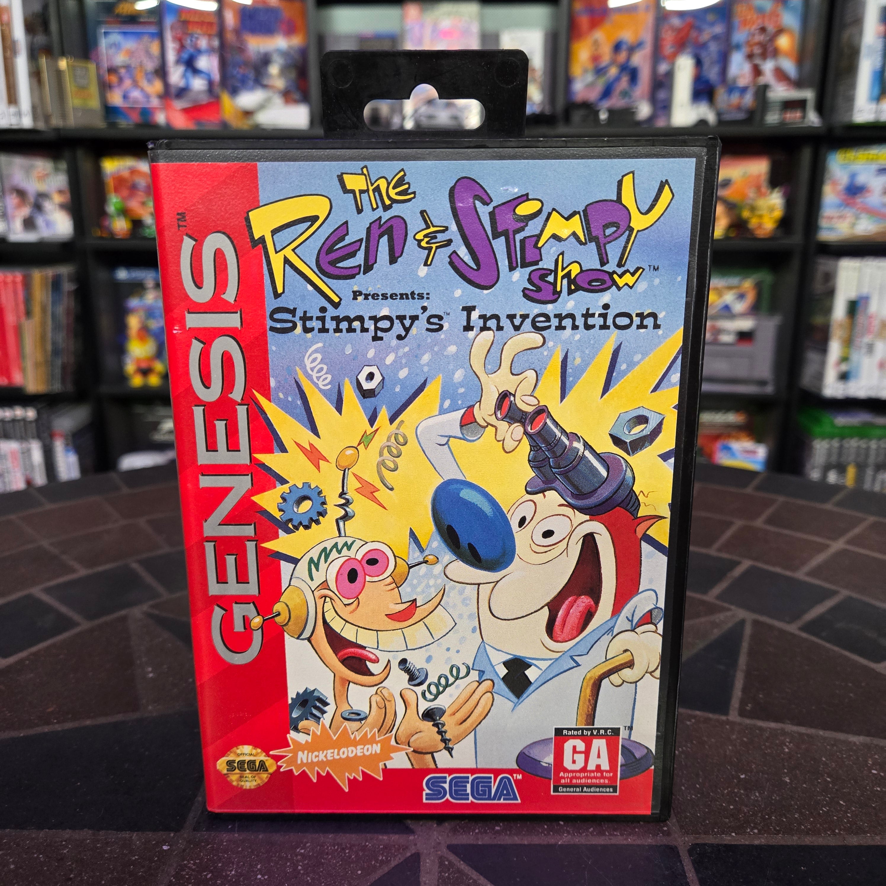 Ren & Stimpy Show Presents: Stimpy's Invention (Sega Genesis, 1993) Nice Shape!