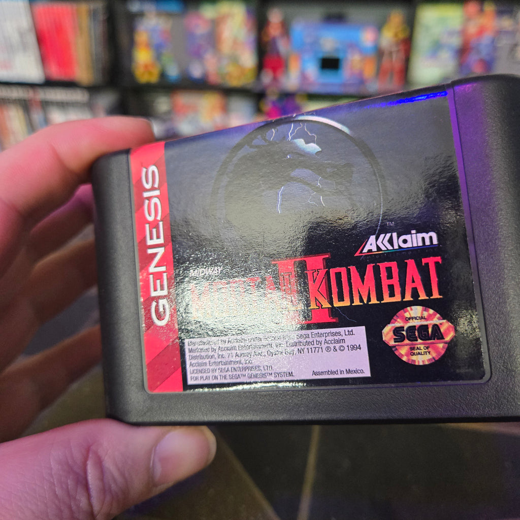 Mortal Kombat II (Sega Genesis, 1994) Complete CIB - VERY NICE SHAPE!