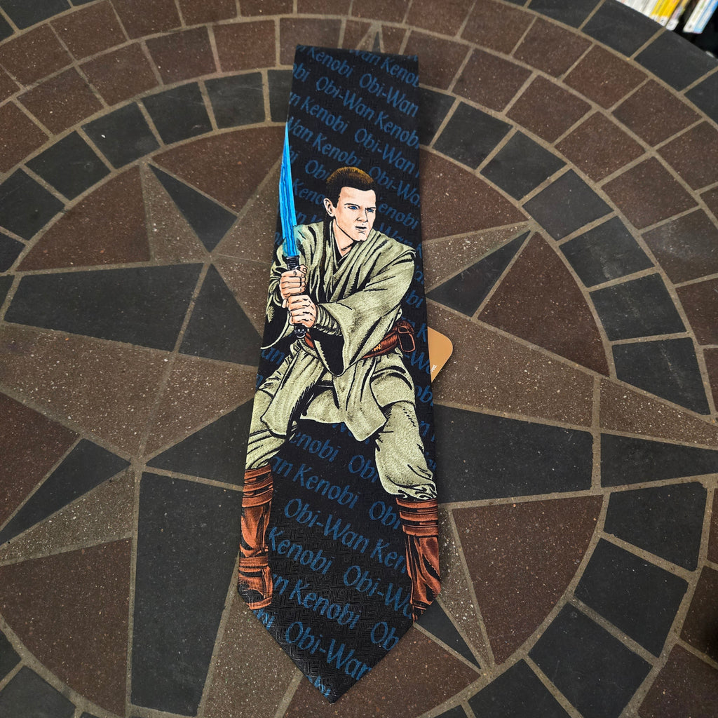 3 Star Wars Obi Wan Kenobi Anakin Qui-Gon Jinn Neck Tie by Ralph Marlin Necktie