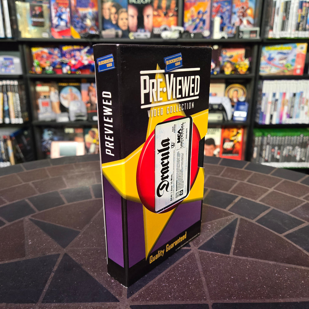 Dracula (VHS, 1992) Blockbuster Pre-viewed Video Collection Sleeve