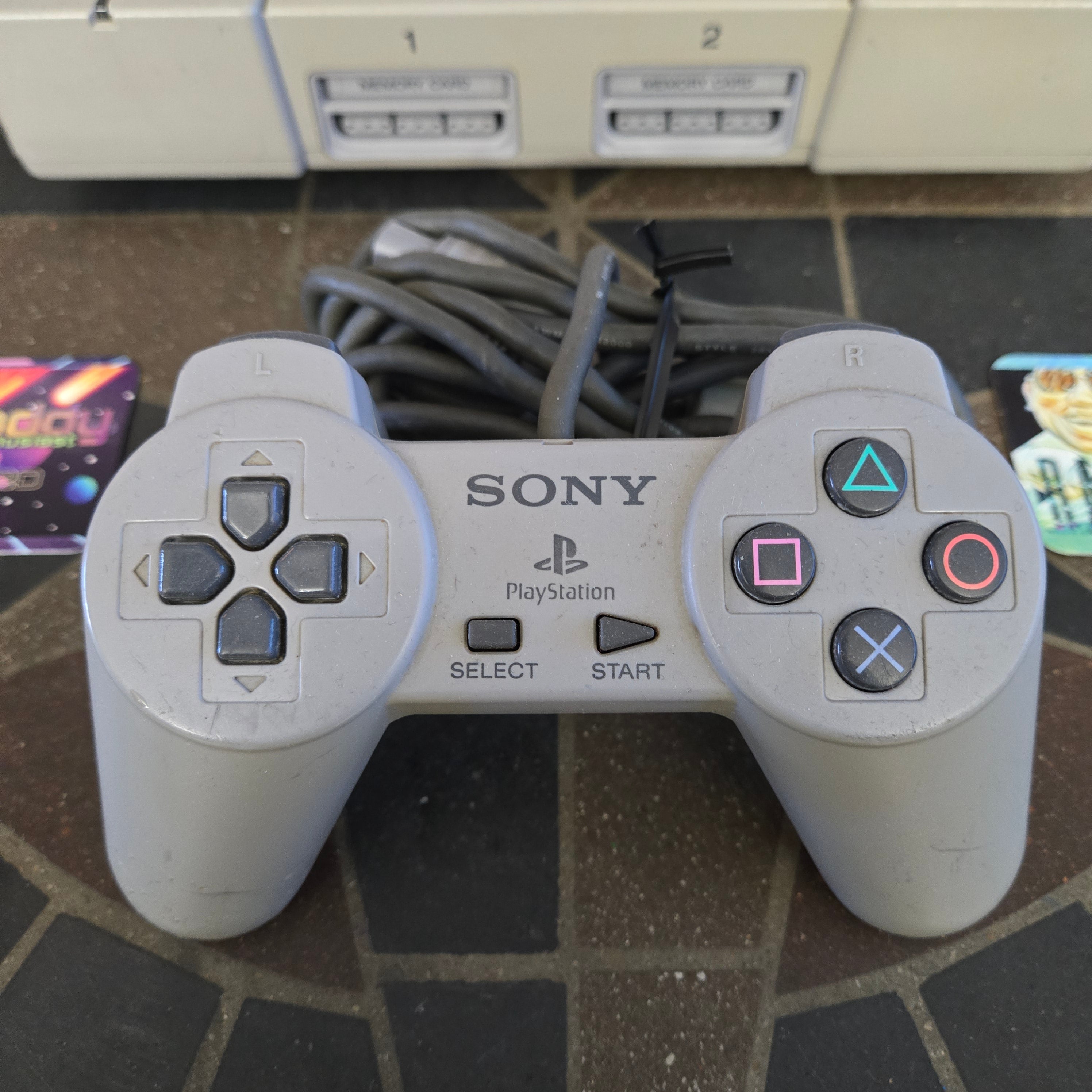 Sony PlayStation 1 PS1 Console SCPH-9001, Controller & Cords - CLEANED & TESTED!