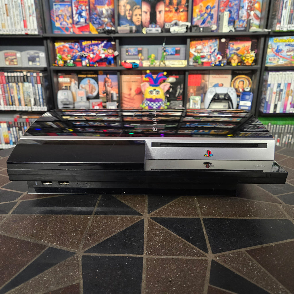 Sony PlayStation 3 PS3 Fat 40GB CECHH01 Console, Controller & Cords TESTED RESET