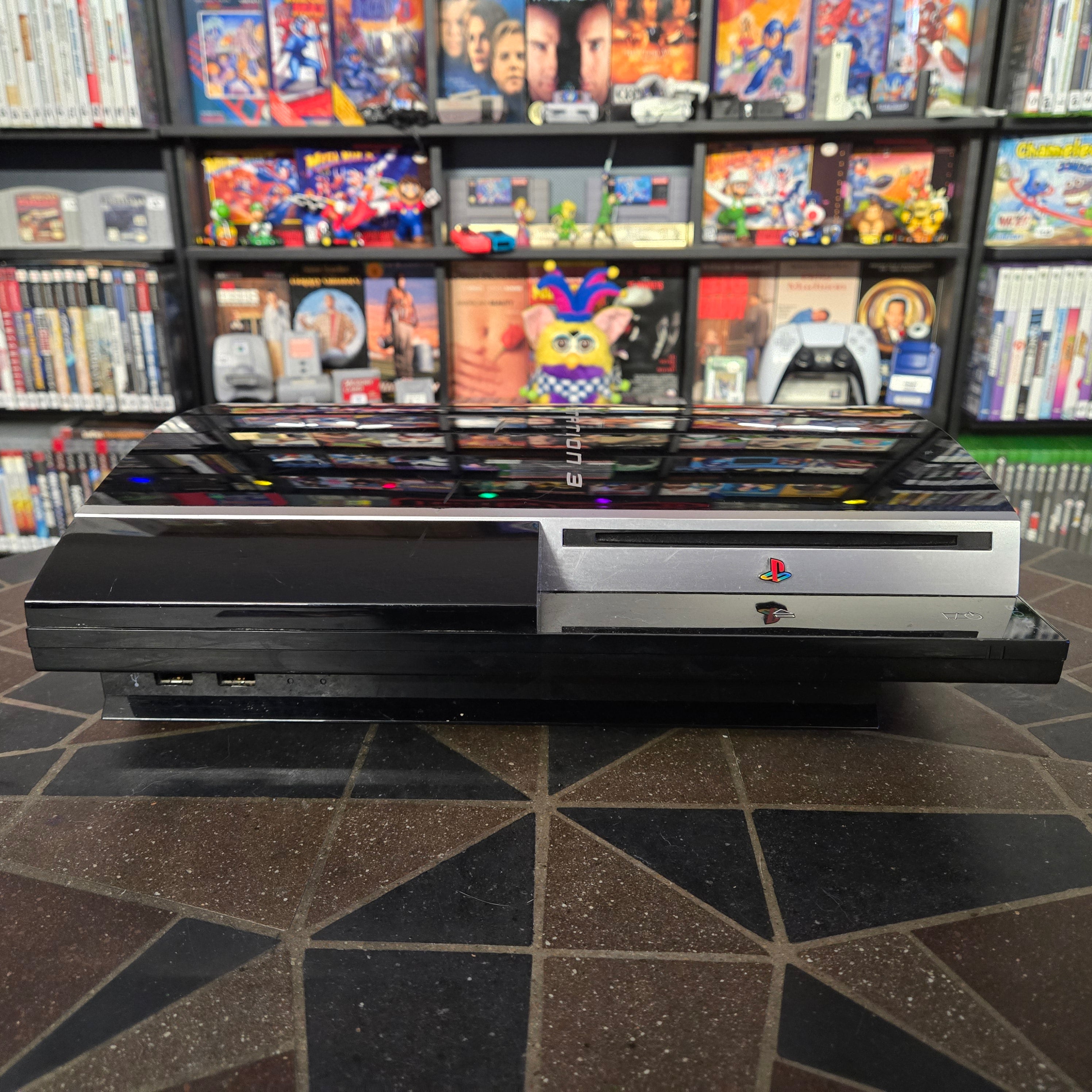 Sony PlayStation 3 PS3 Fat 40GB CECHH01 Console, Controller & Cords TESTED RESET