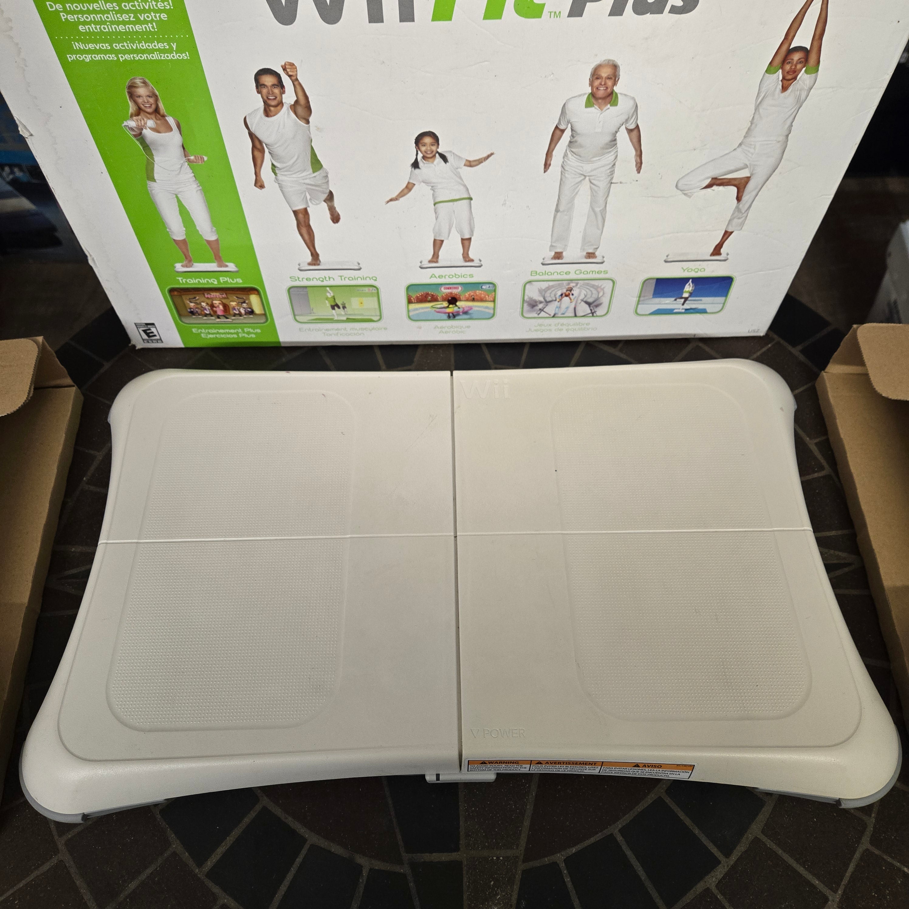 Nintendo Wii Fit & Plus Games w/ Balance Board Complete w/ Box - Tested Working!