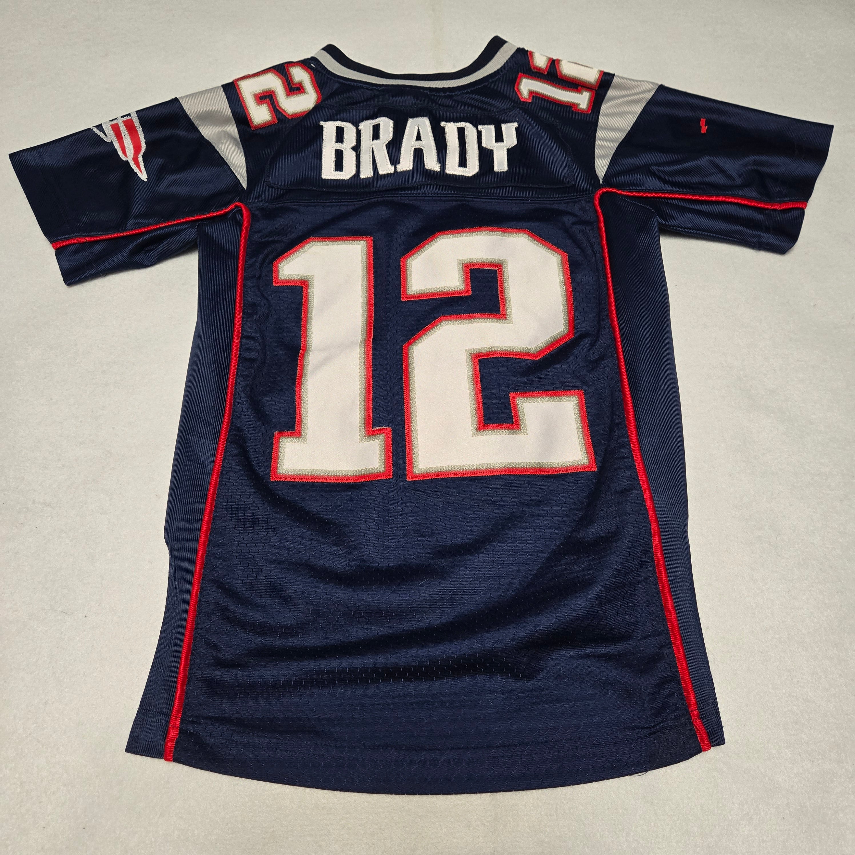 Tom Brady 12 New England Patriots On-Field NFL Equipment Football Jersey Small S