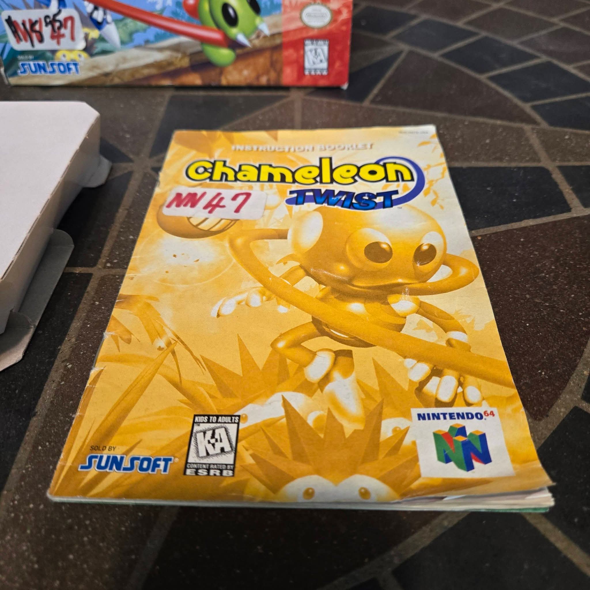 Chameleon Twist N64 Complete CIB Box Manual Authentic Nintendo 64 🦎