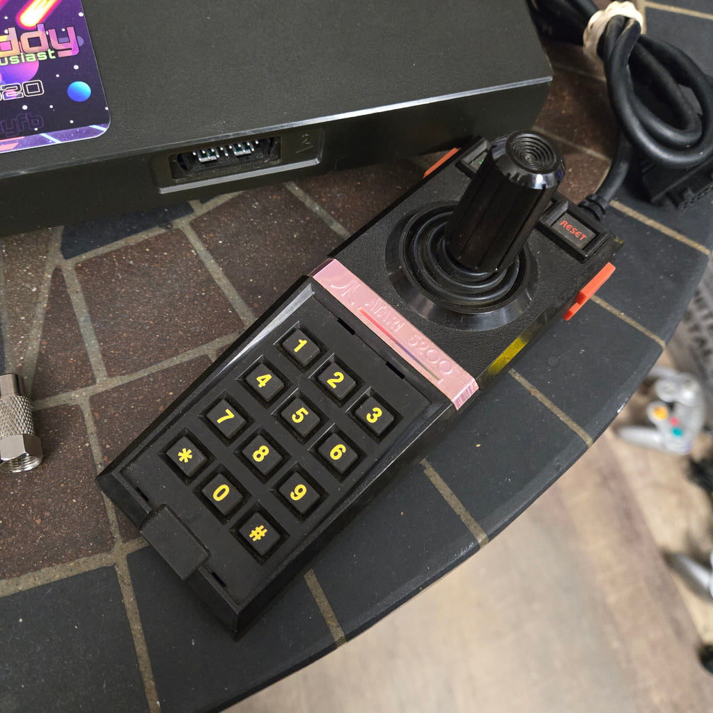 Atari 5200 Console, Controllers, Power Cord, TV Adapter, Pac-Man & Original Box!