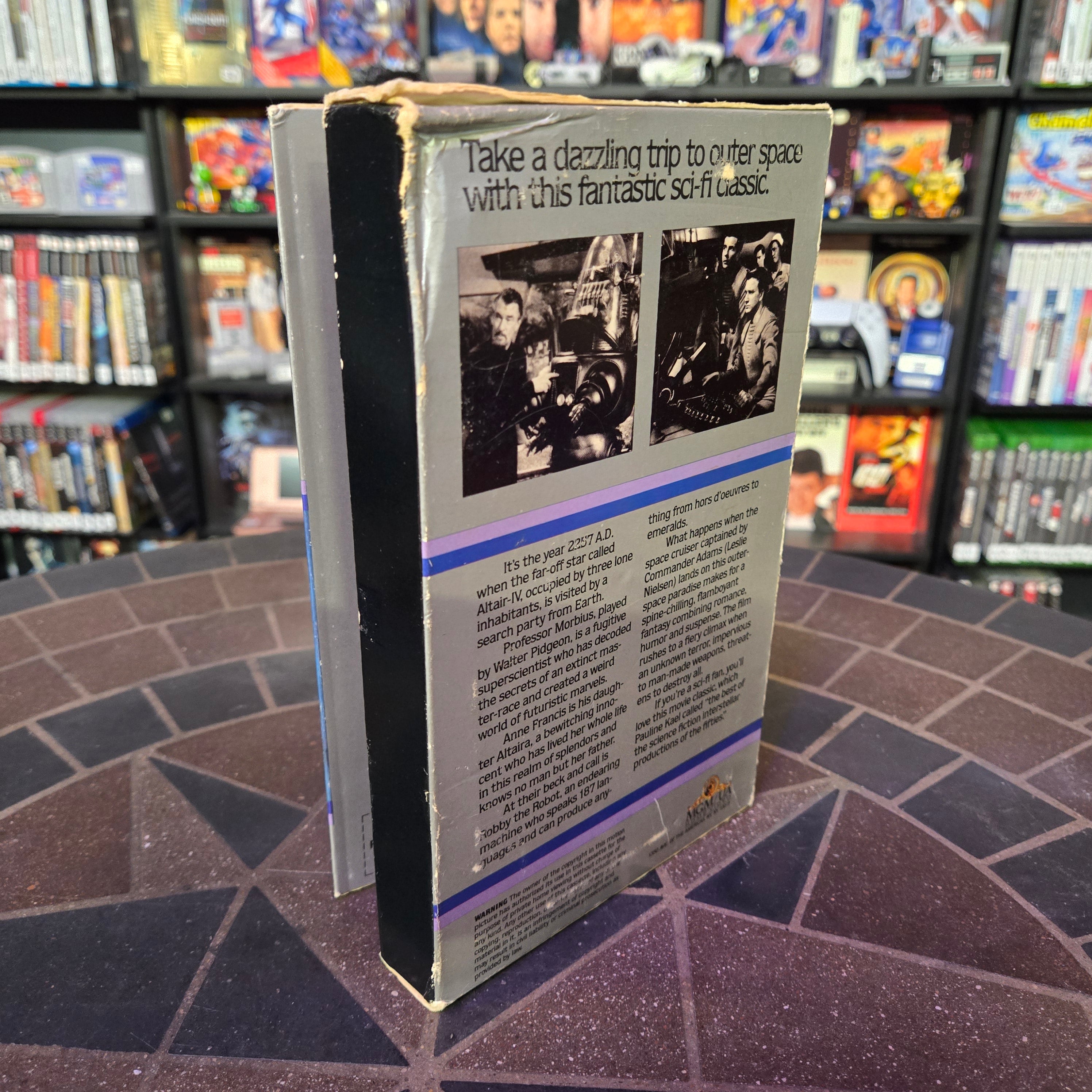 Forbidden Planet VHS 1956 Big Box Leslie Nielsen Anne Francis Sci-Fi