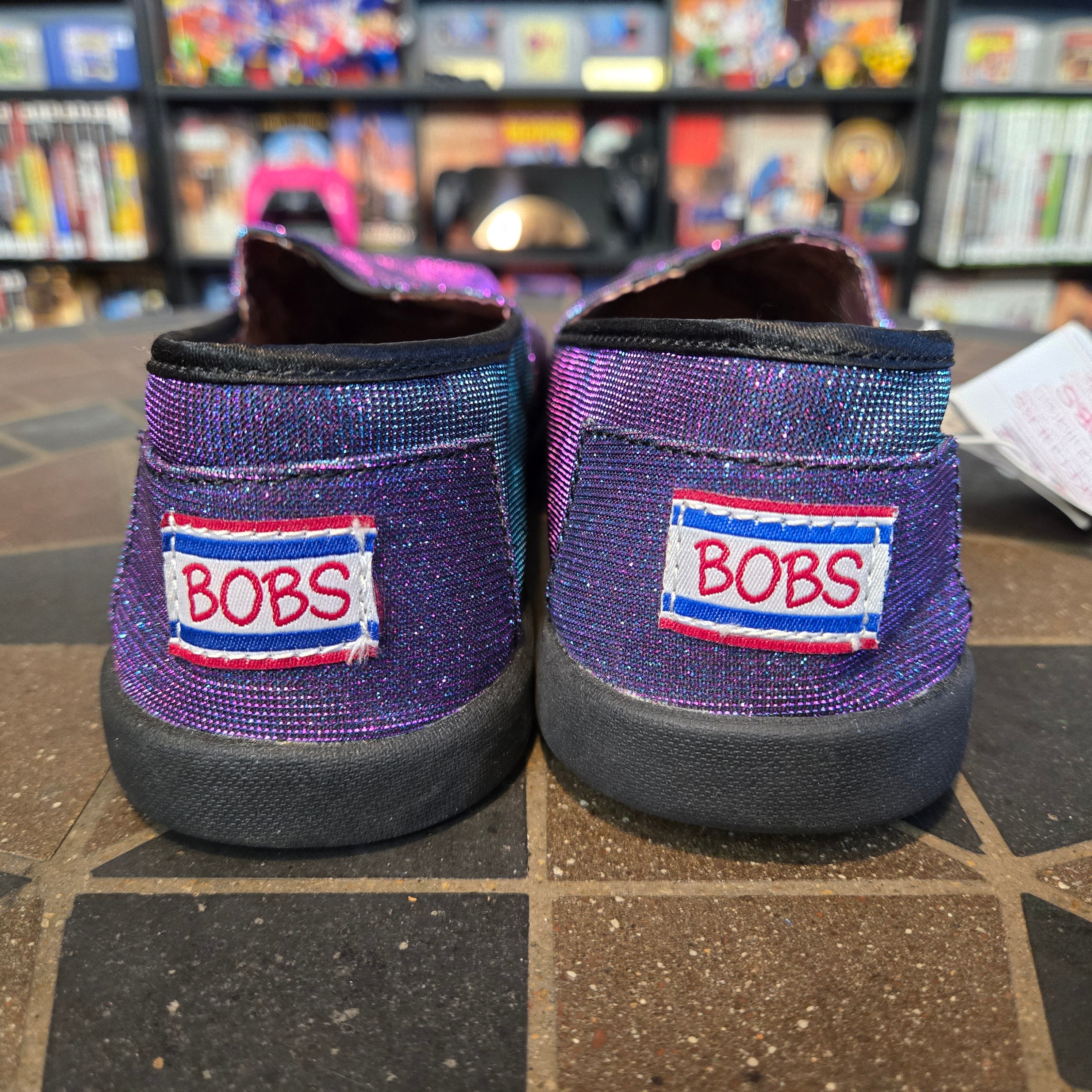 Bobs from Skechers Women's Slipper Shoes Size 9.5 Purple Sparkles BRAND NEW NWT