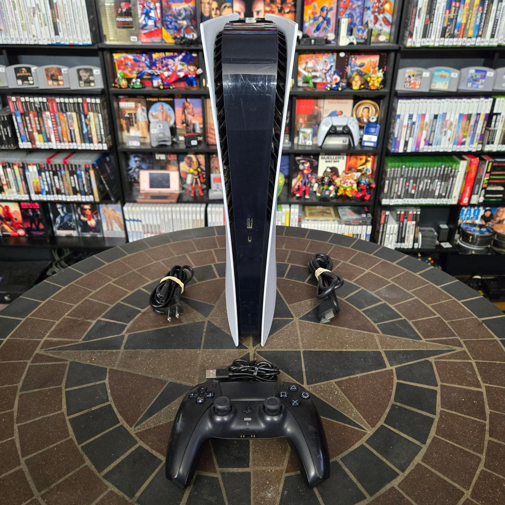 Sony PlayStation 5 Digital Edition PS5 825GB White Console Gaming System TESTED