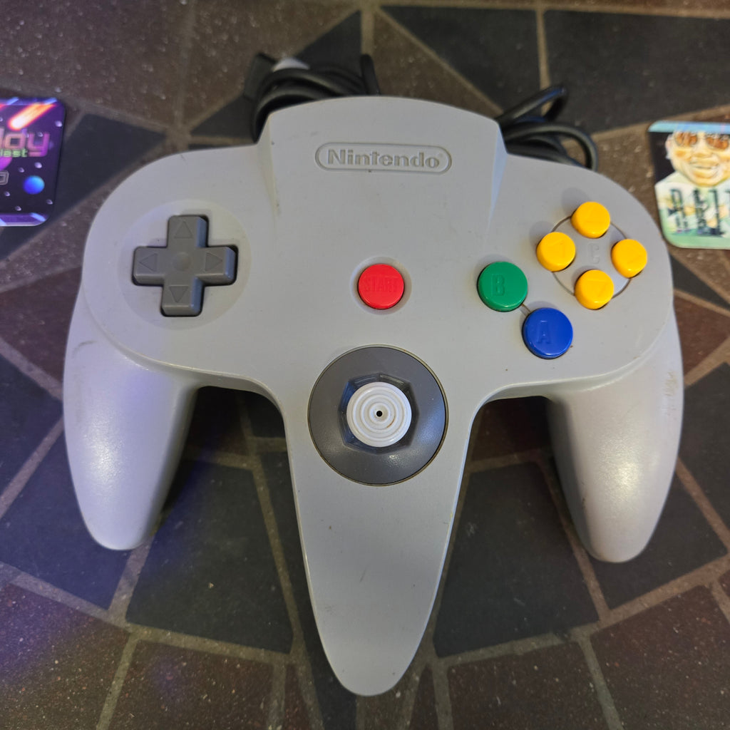 Nintendo 64 N64 Console, Official Controller, Jumper Pak & Cords CLEANED TESTED!