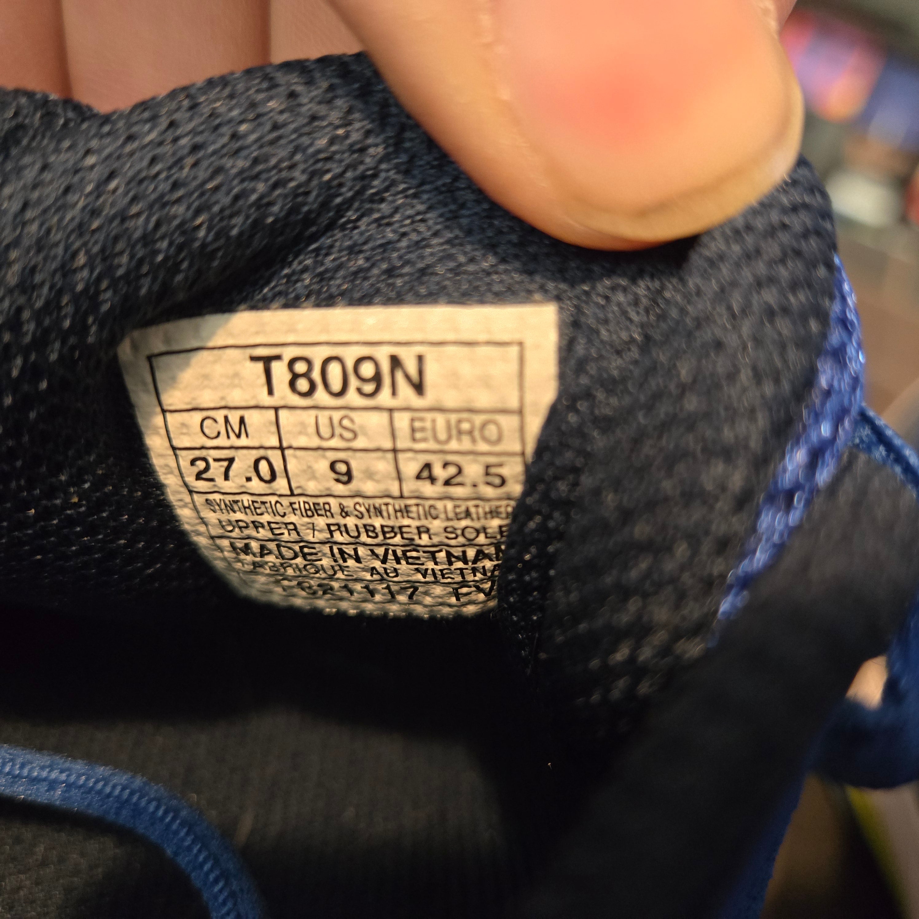 Asics Gel-Pursue Shoes Mens Size 9 Blue White Neon Road Track Running T809N.