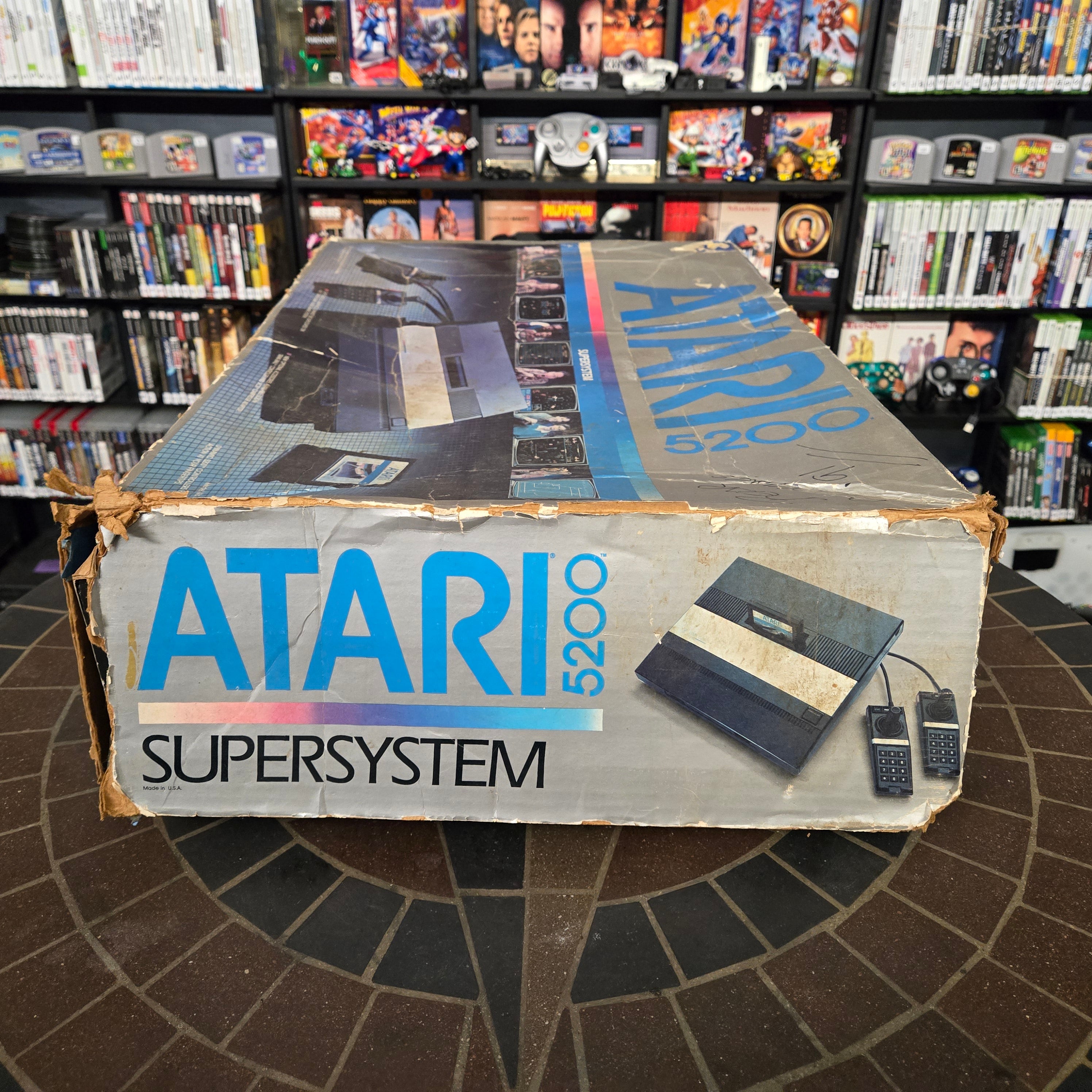 Atari 5200 Console, Controllers, Power Cord, TV Adapter, Pac-Man & Original Box!