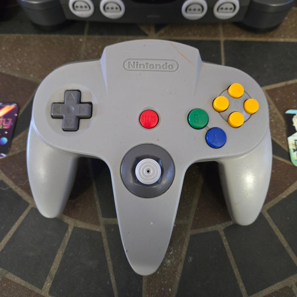 Nintendo 64 N64 Console, Official Controller, Jumper Pak & Cords CLEANED TESTED