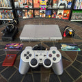 Sony PlayStation 2 PS2 Slim Silver Console SCPH-77001, Mem, Controller & Cords!