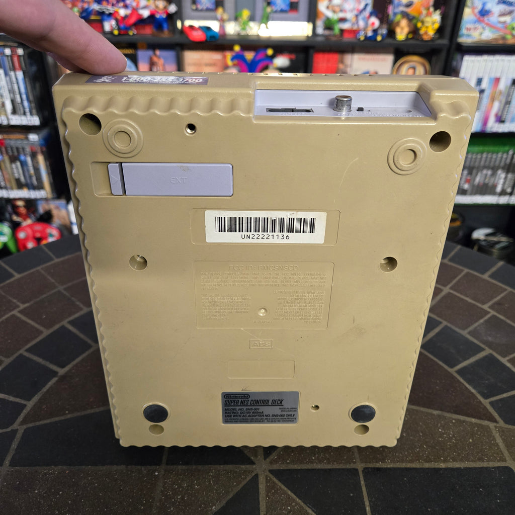 Super Nintendo SNES Console, Original Controller & Cords - CLEANED & TESTED