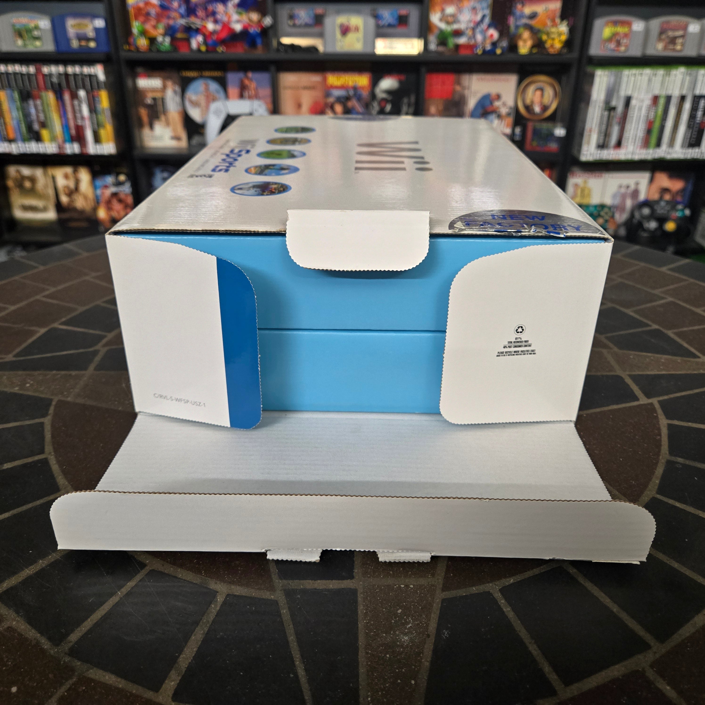 Nintendo Wii White System - NEW IN OPEN BOX w/ Wii Sports SEALED - FACTORY WRAPS